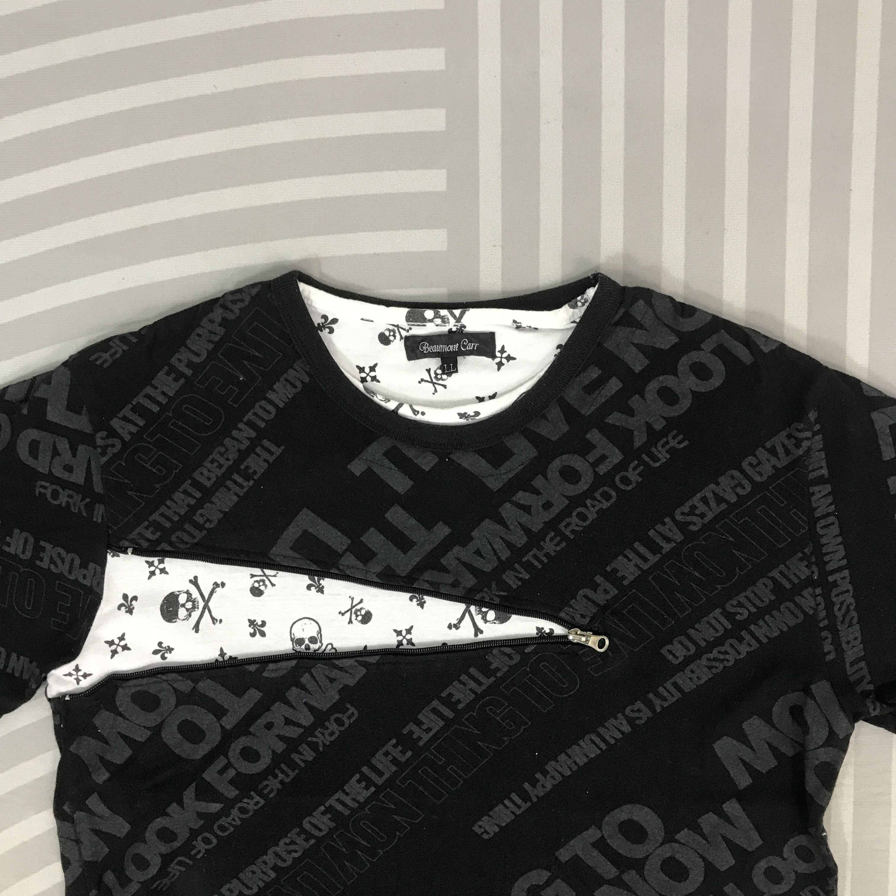 Japanese Brand Vintage Beaumont Carr design Gothic punk T-Shirt Size US L / EU 52-54 / 3 - 2 Thumbnail
