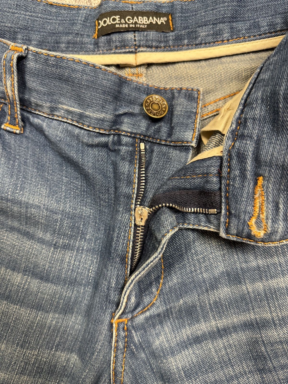 Dolce & Gabbana Vintage Dolce&Gabbana Metal Logo Jeans Size US 30 / EU 46 - 13 Thumbnail