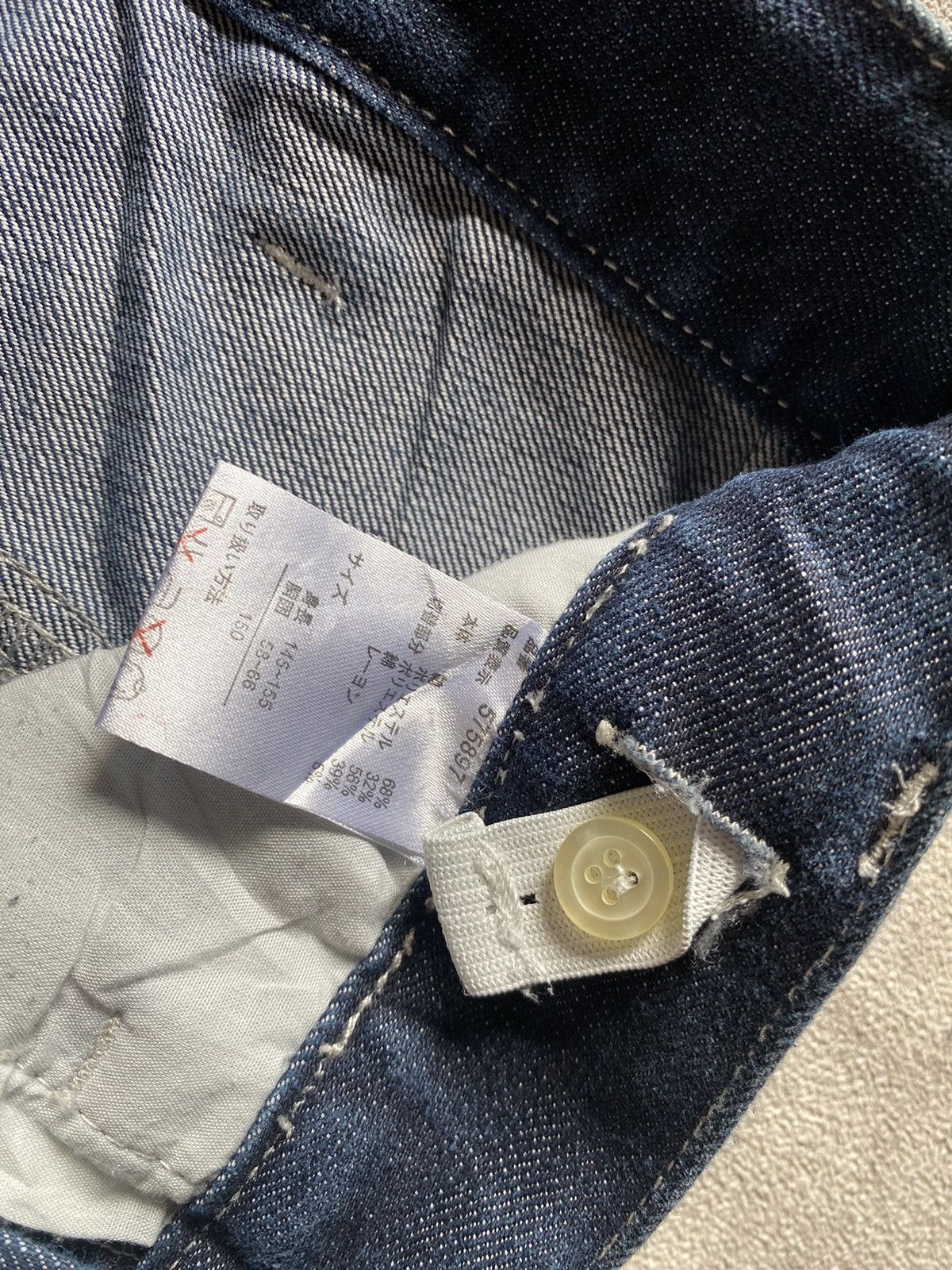 Japanese Brand 2000s Bat-su Studio Plaid Washed Denim - Punk Style Size US 26 / EU 42 - 6 Thumbnail