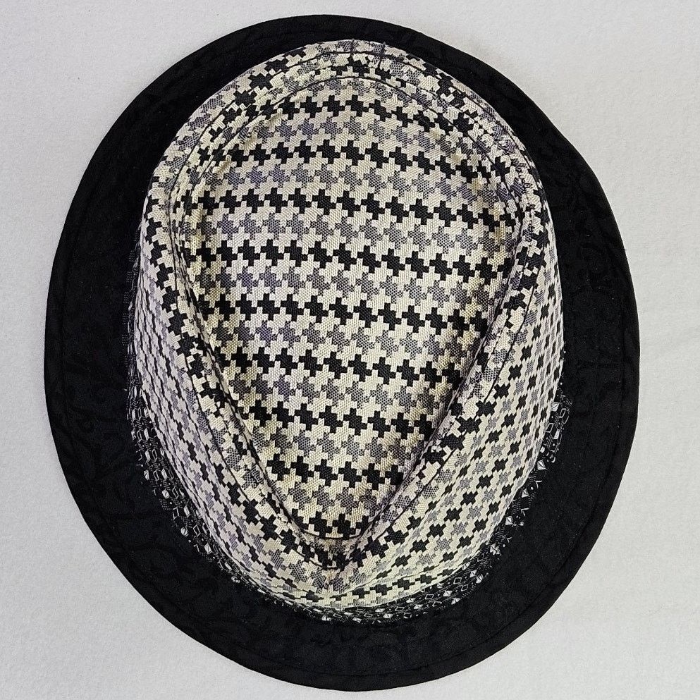 Robert Graham Robert Graham Trilby Fedora 100% Silk Hat Houndstooth Black Size ONE SIZE - 5 Thumbnail