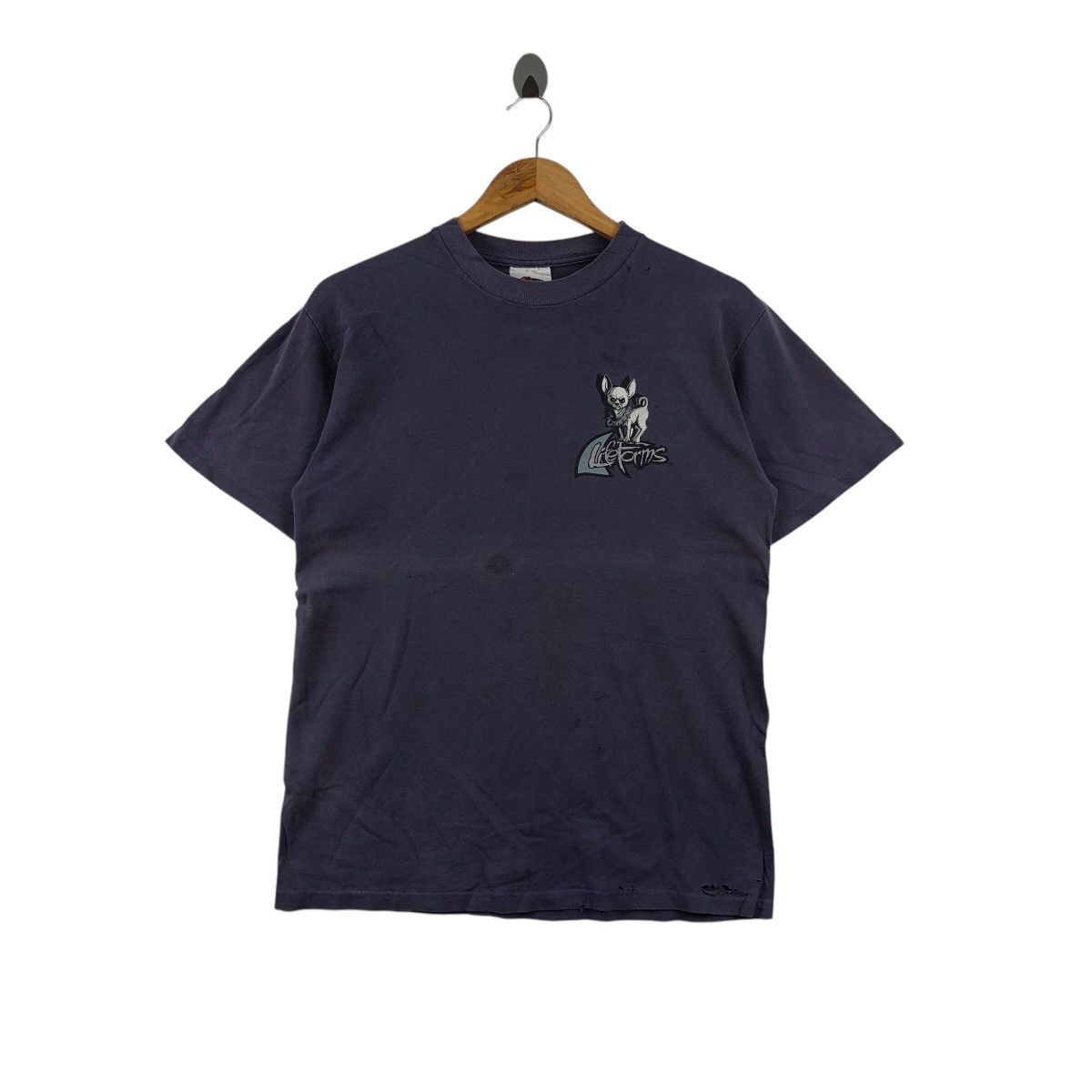 Vintage Vintage 90s Life Form Graphic Tee Shirt Beware Of Dog Size US L / EU 52-54 / 3 - 1 Thumbnail