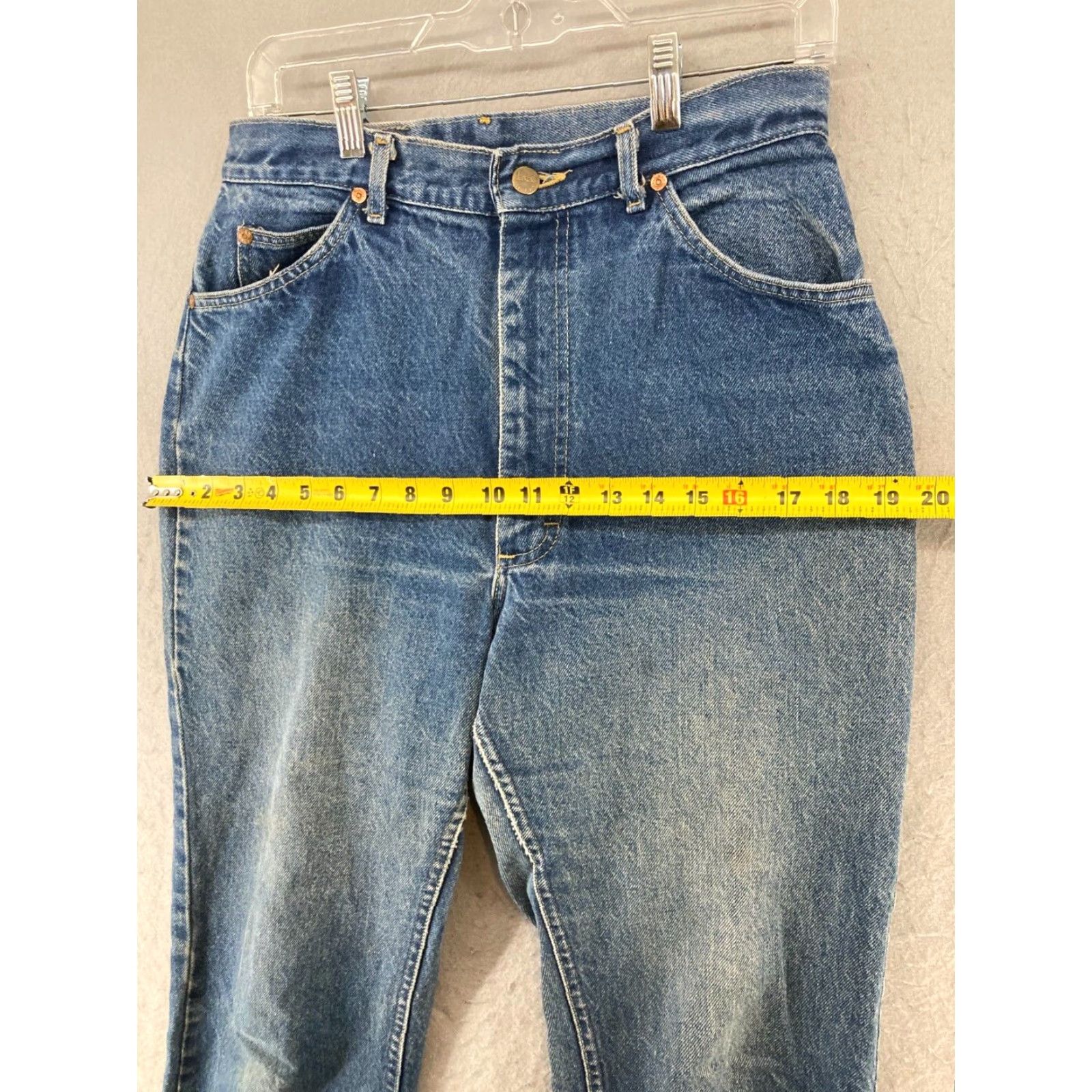 Lee VINTAGE Lee Womens Mom Jeans 14M Relaxed USA MADE Denim 5-Pocket Blue 31in Inseam Mens? Size 36" / US 14 / IT 50 - 3 Thumbnail
