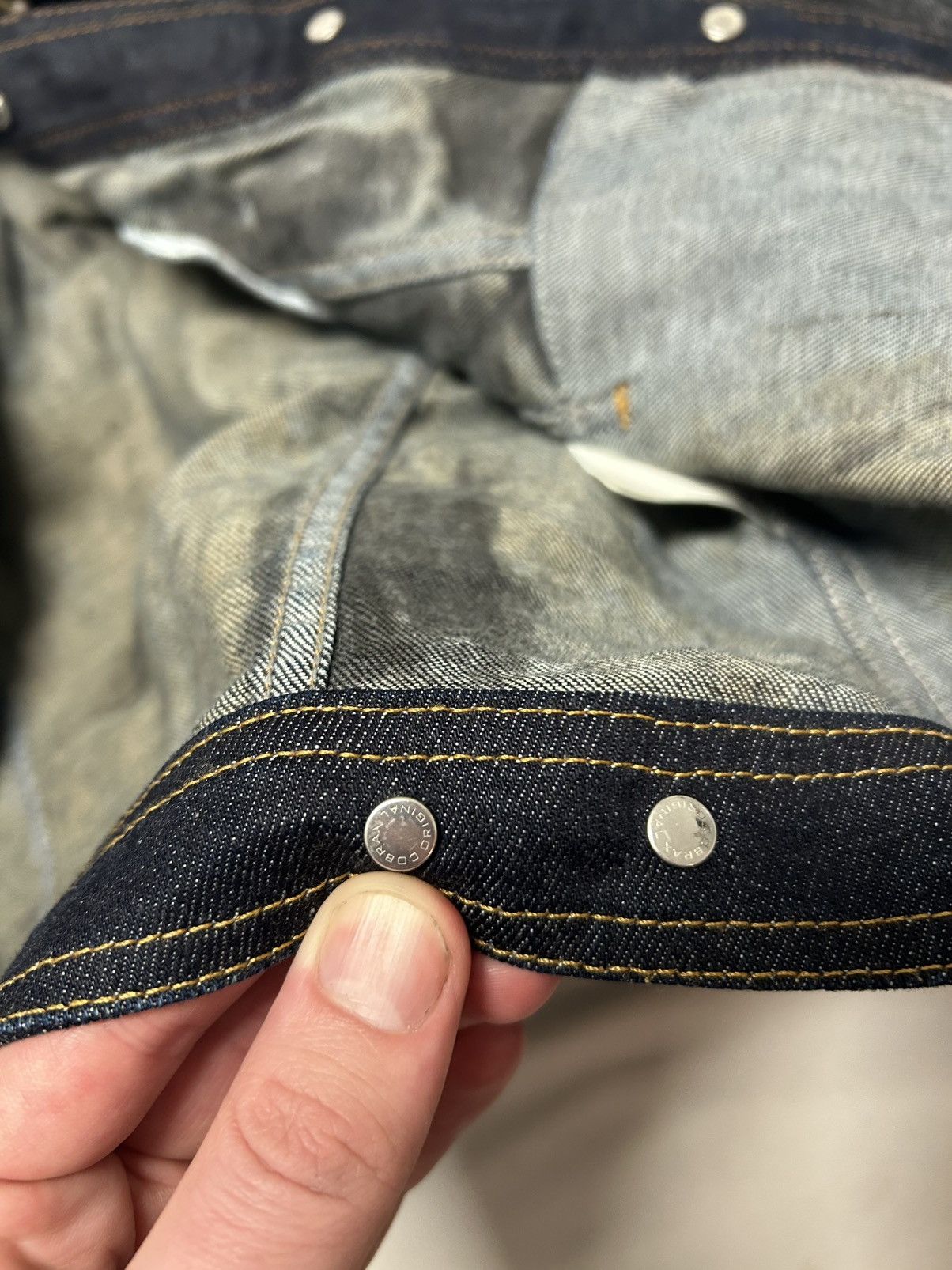 Balmain SS2012 Waxed Denim Jacket Reworked Size US XS / EU 42 / 0 - 12 Thumbnail