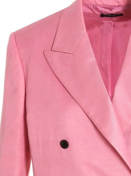 Tom Ford o1loc1c0924 GI2915 Double Breasted Blazer in Pink Size XS / US 0-2 / IT 36-38 - 4 Thumbnail