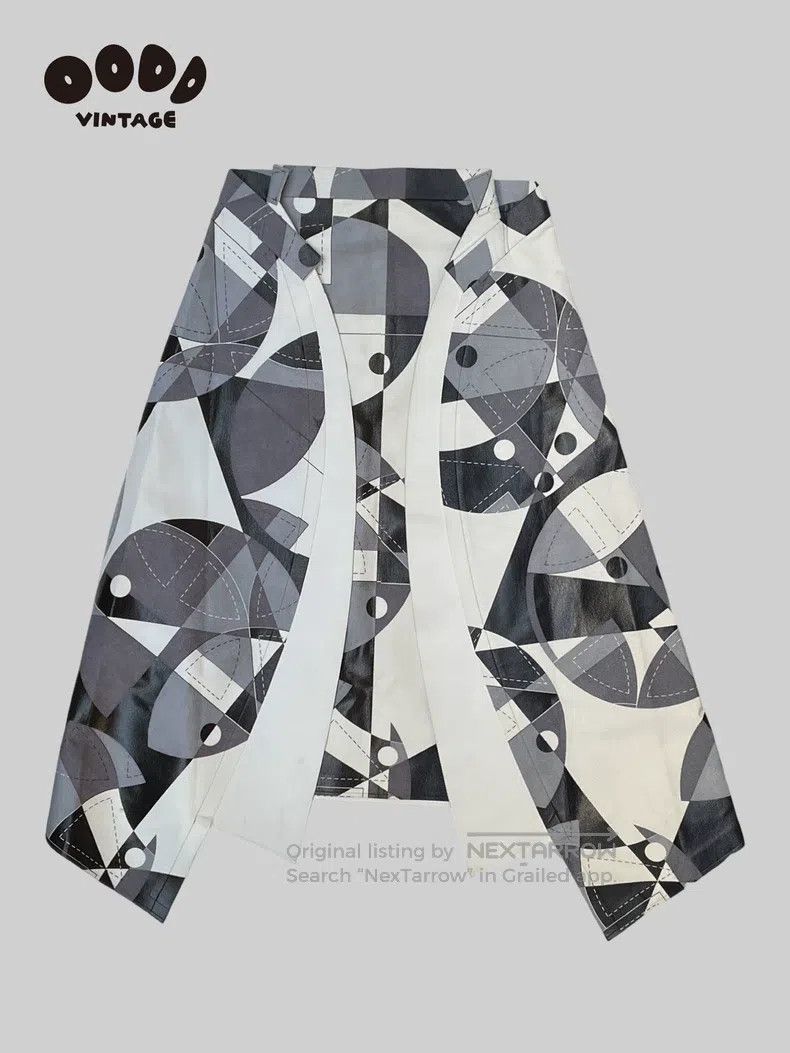 Junya Watanabe Junya Watanabe size S Geometric silhouette leather patchwo Size 23" - 2 Thumbnail
