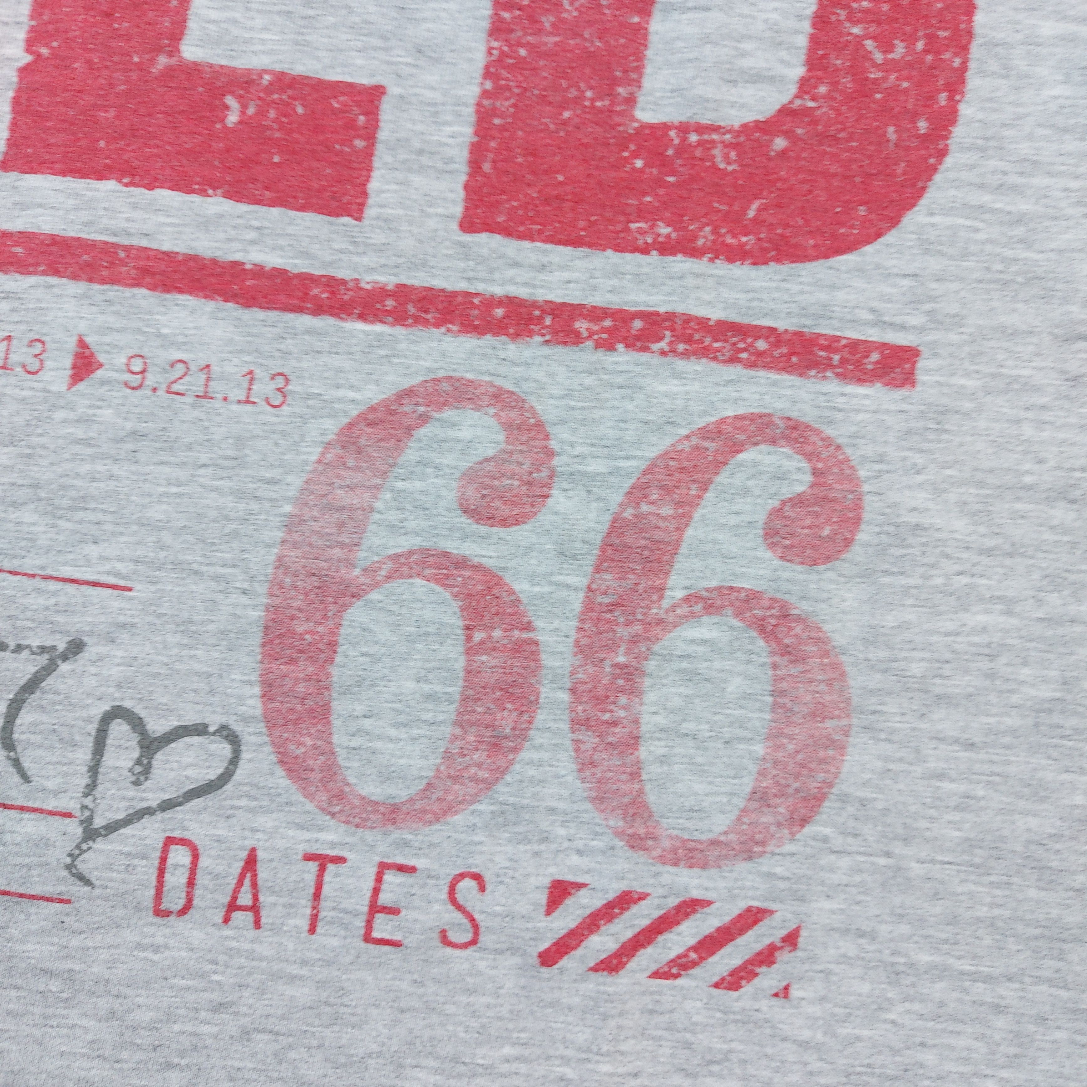 Band Tees Official 2013 Taylor Swift Red Tour 66 Dates Concert TEE Size US M / EU 48-50 / 2 - 5 Thumbnail
