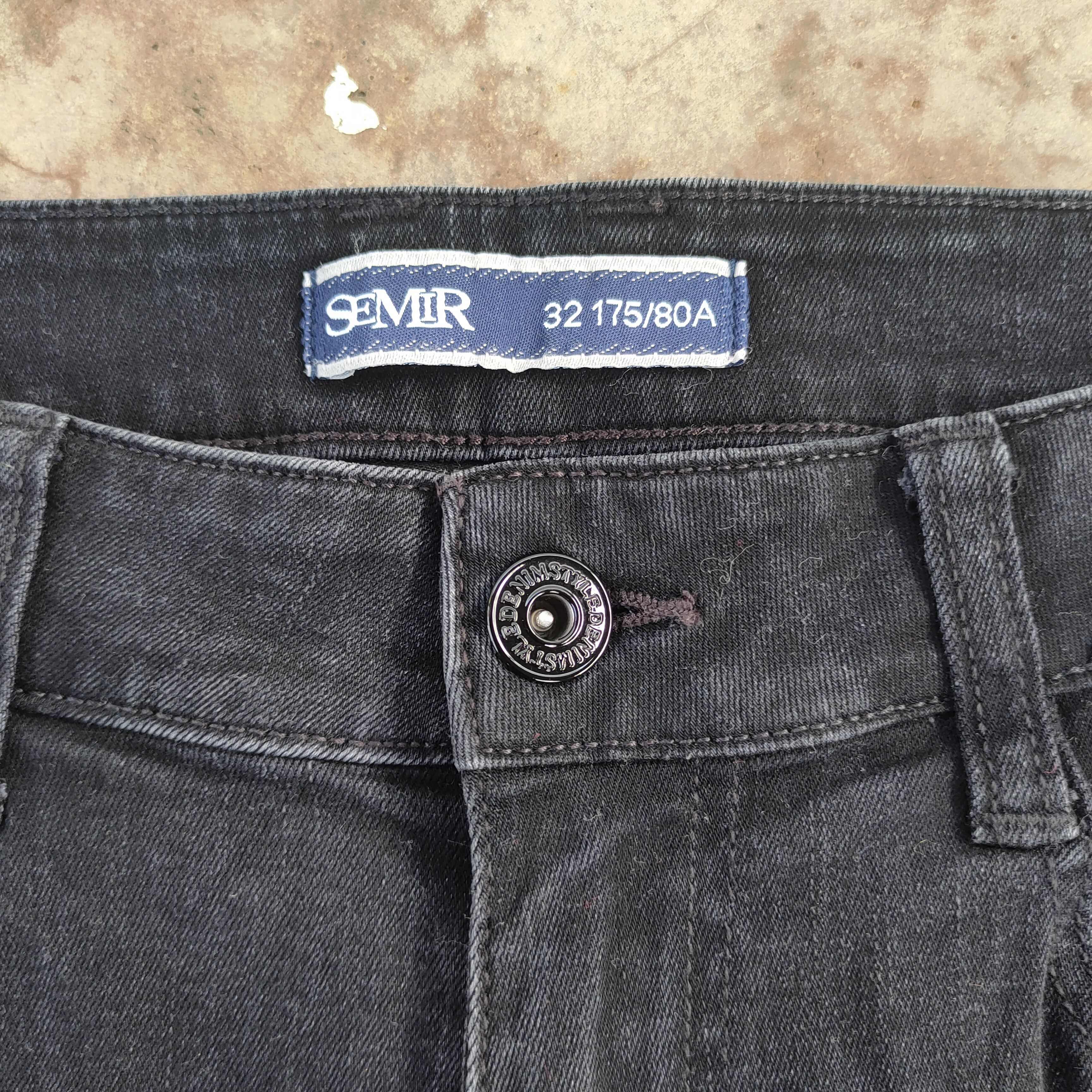 Japanese Brand vtg japanese skinny faded black denim jeans pants Size US 32 / EU 48 - 6 Thumbnail