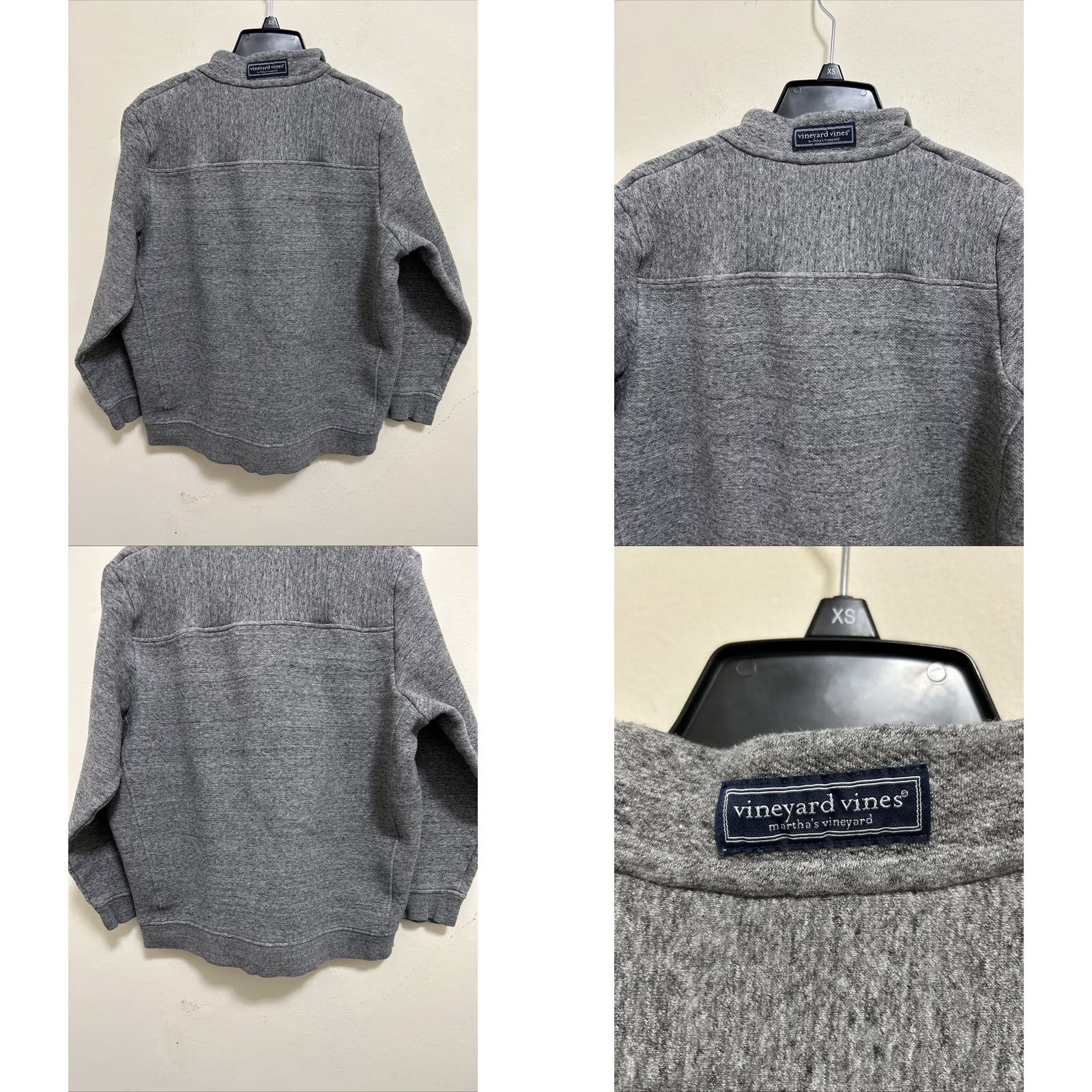 Vineyard Vines Vineyard Vines The Shep Shirt Sweater 1/4 Zip Pullover Womens Medium Gray Blue Knit Pullover Shirt Sweatshirt Size M / US 6-8 / IT 42-44 - 8 Thumbnail