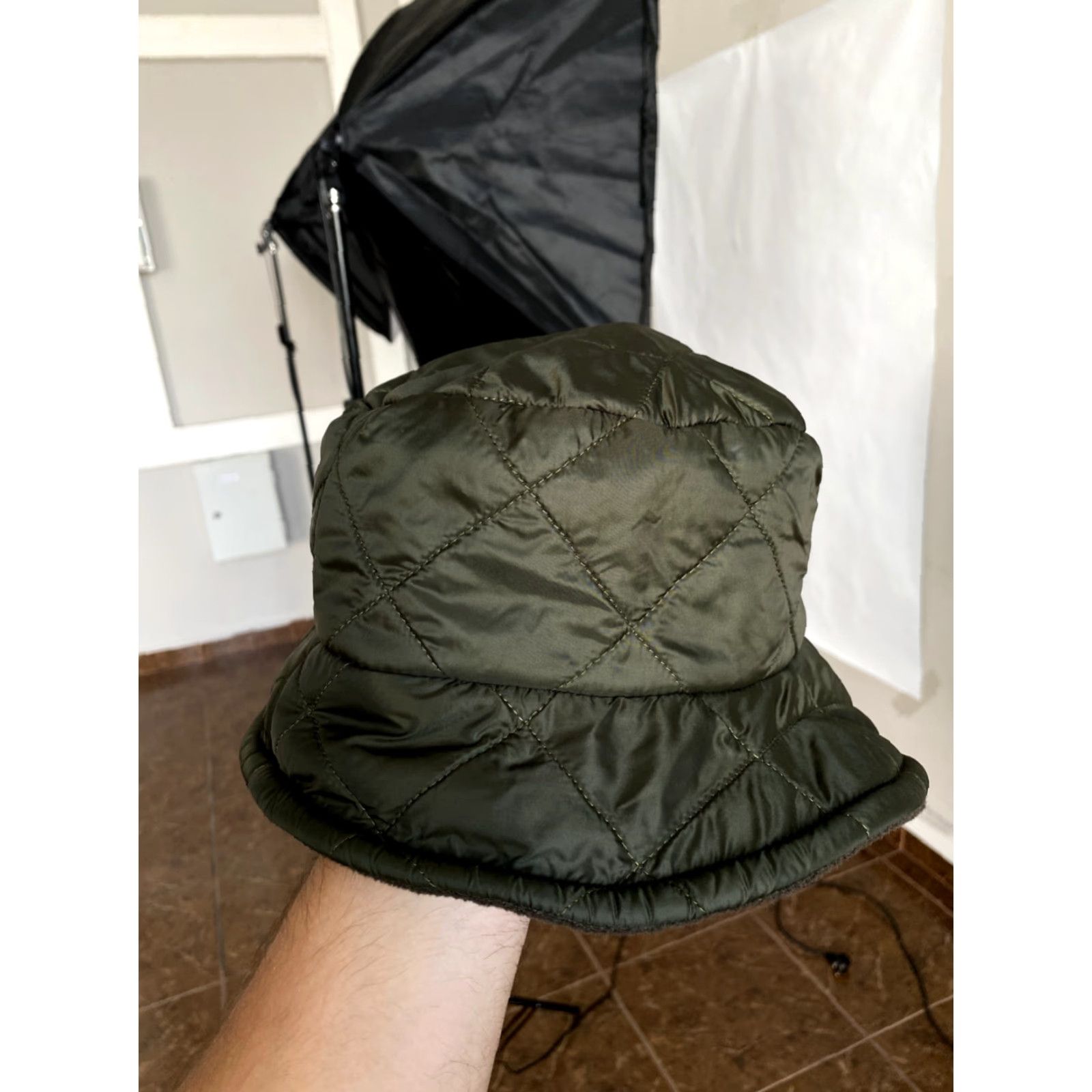 Barbour VINTAGE Barbour Bucket Hat Men OS Green Retro Y2K Size ONE SIZE - 3 Thumbnail