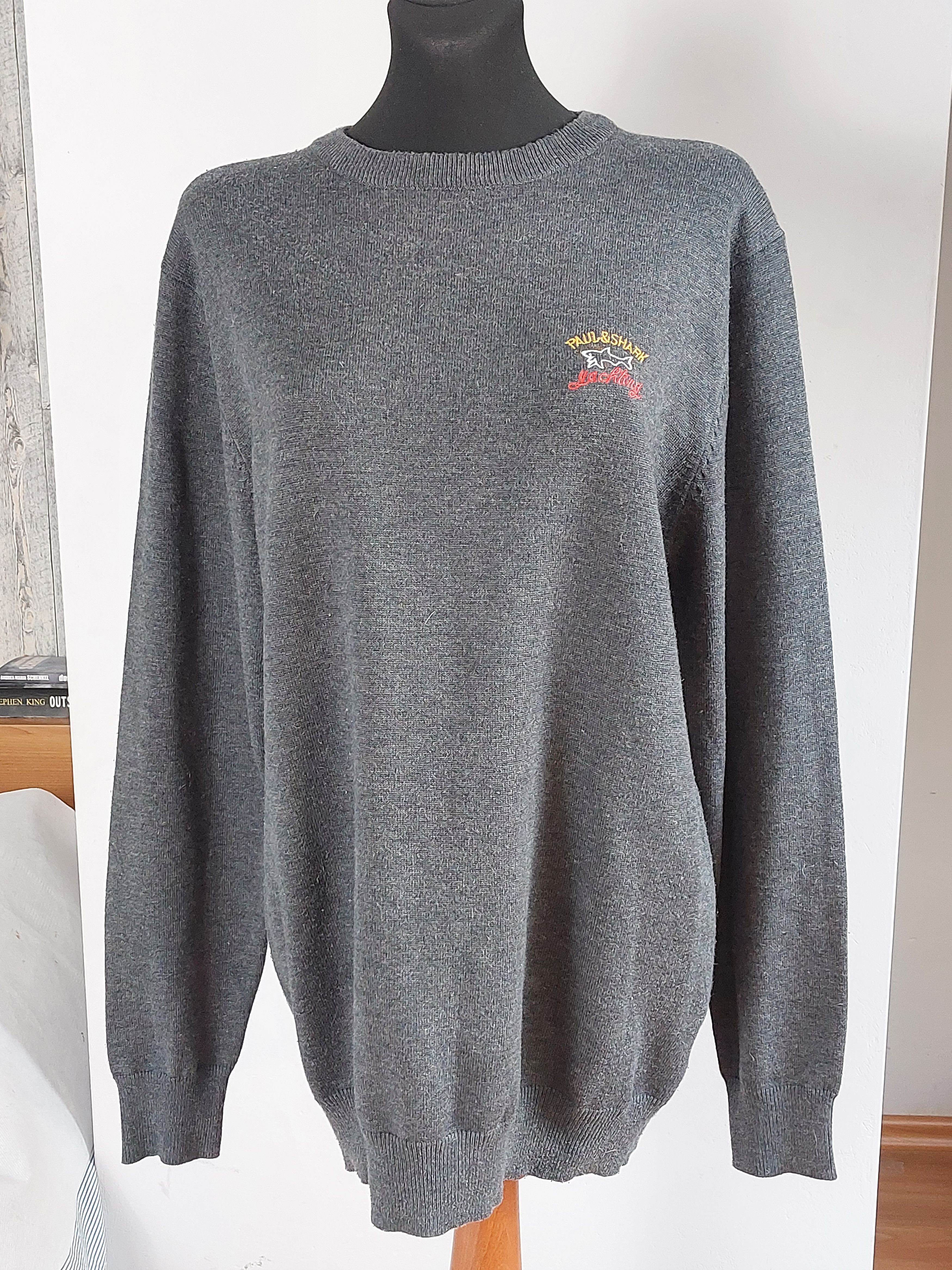 Paul & Shark PAUL&SHARK cashmere grey sweater Size US XXL / EU 58 / 5 - 4 Thumbnail