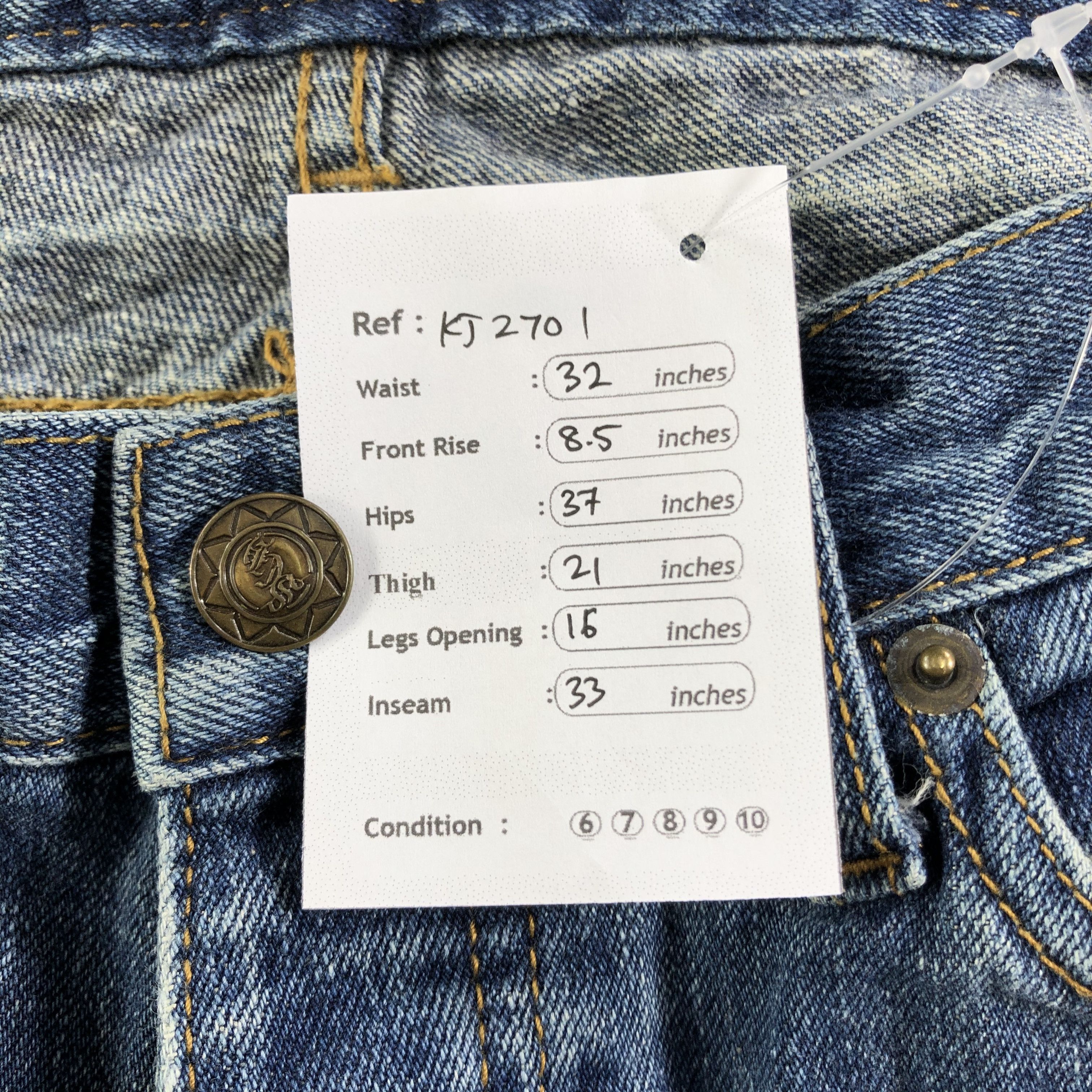 Japanese Brand Japanese Scheine Ripped Jeans Patchwork Denim Size US 30 / EU 46 - 12 Thumbnail