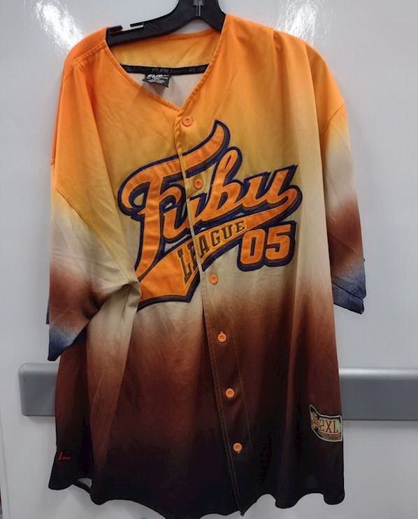 90s FUBU グラデーション ゲームシャツ ホッケーシャツ XL FUBUシャツ
