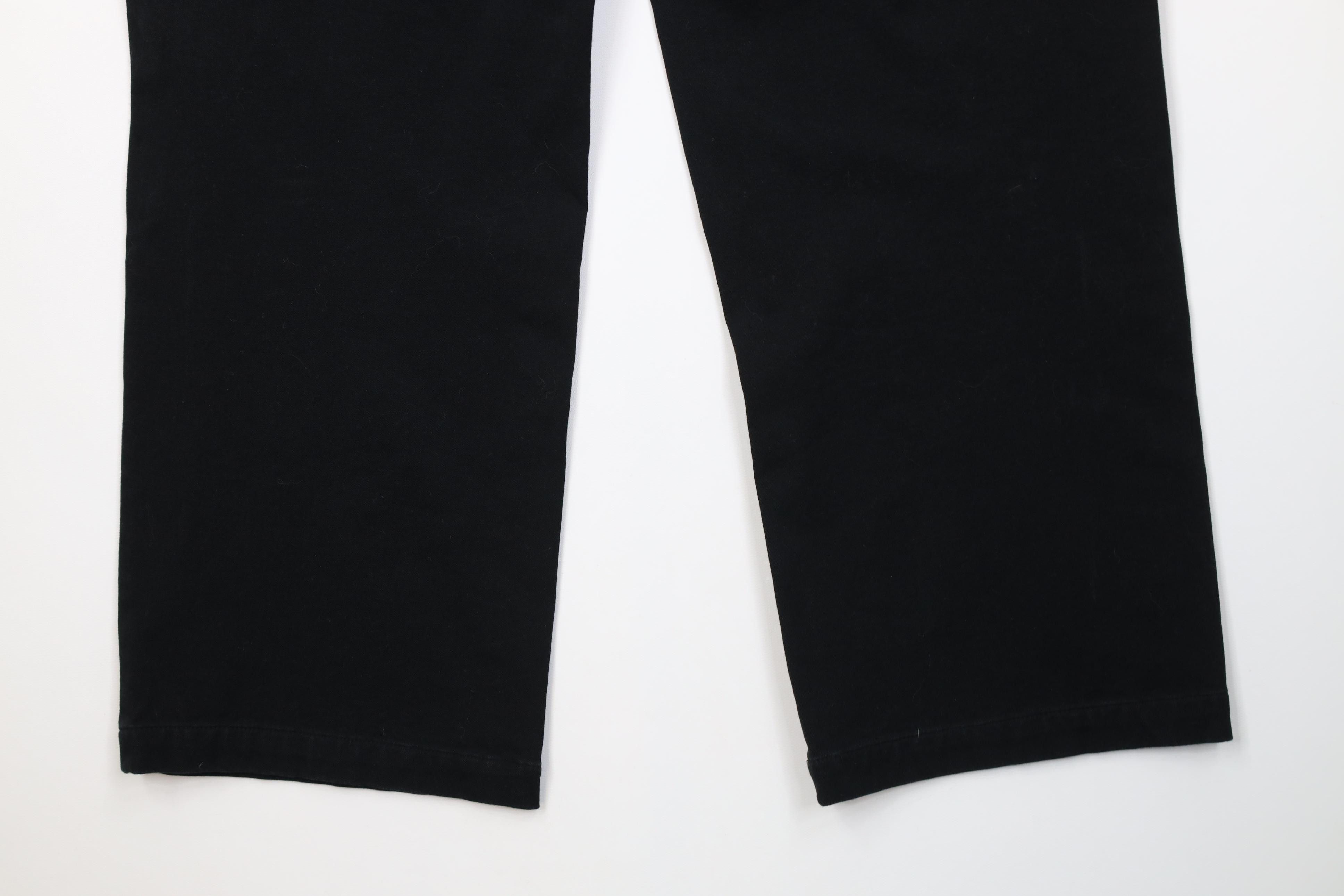 Polo Ralph Lauren Vintage 90s Ralph Lauren Flared Wide Leg Cargo Jeans Black Size 36" / US 14 / IT 50 - 13 Thumbnail