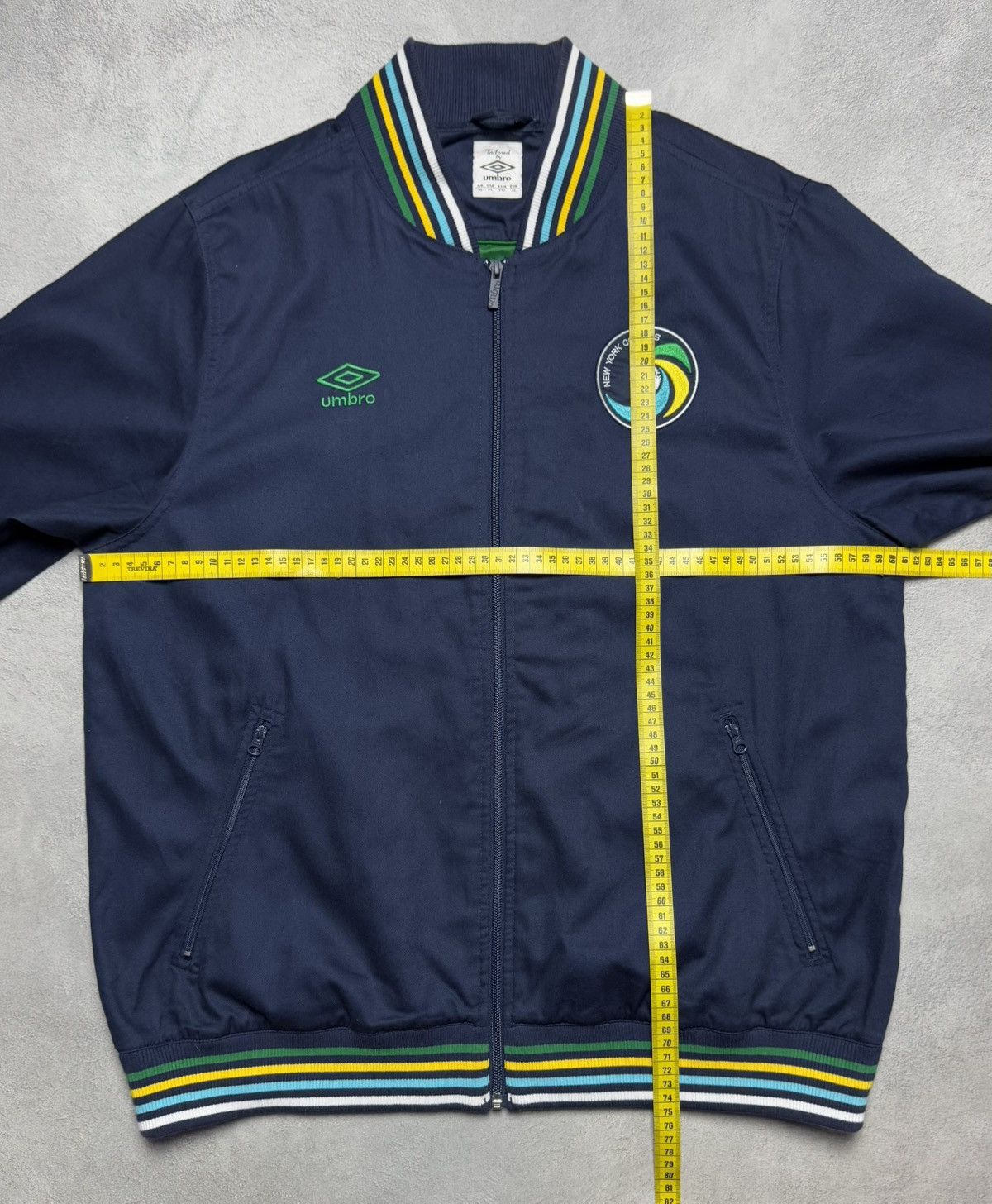 Umbro New York Cosmos 2011 Football Soccer Bomber Jacket Umbro Size US XL / EU 56 / 4 - 16 Thumbnail