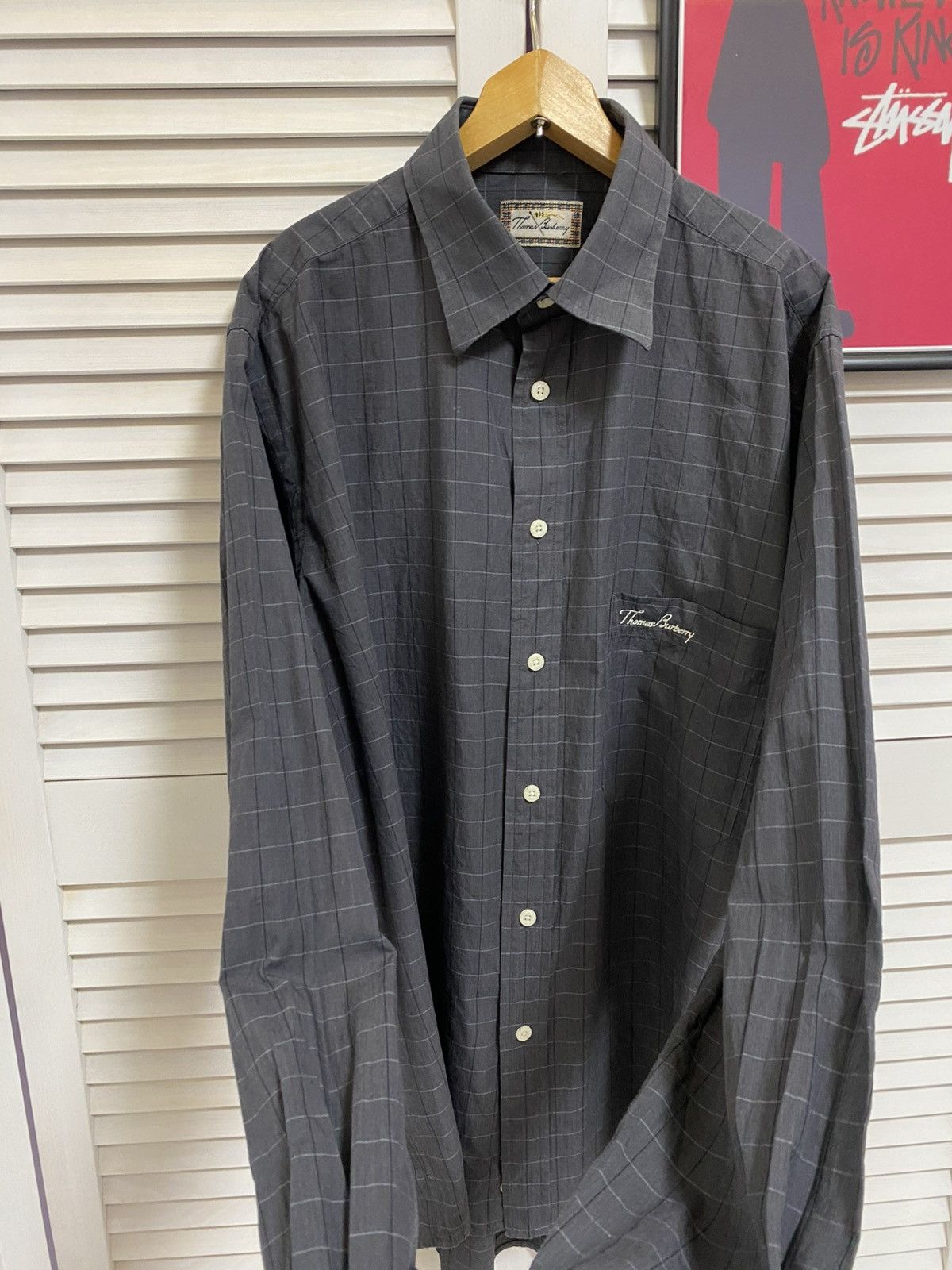 Burberry Vintage Thomas Burberry Shirt Mens Check Button Down Top 90s Size US M / EU 48-50 / 2 - 4 Thumbnail