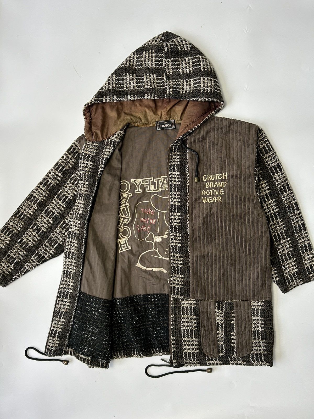 Cartoon Network × If Six Was Nine × Japanese Brand GALFY BY CRUTCH KNIT AND SUEDE JACKET Size US M / EU 48-50 / 2 - 3 Thumbnail