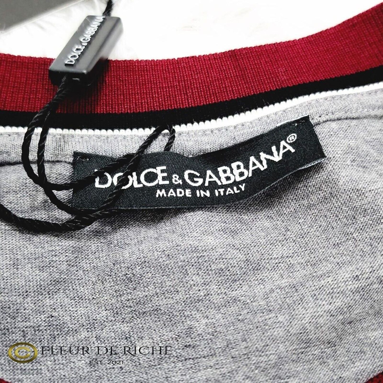 Dolce & Gabbana Dolce & Gabbana Crown Embroidered Logo T-shirt Gray sz 52 Size US L / EU 52-54 / 3 - 5 Thumbnail
