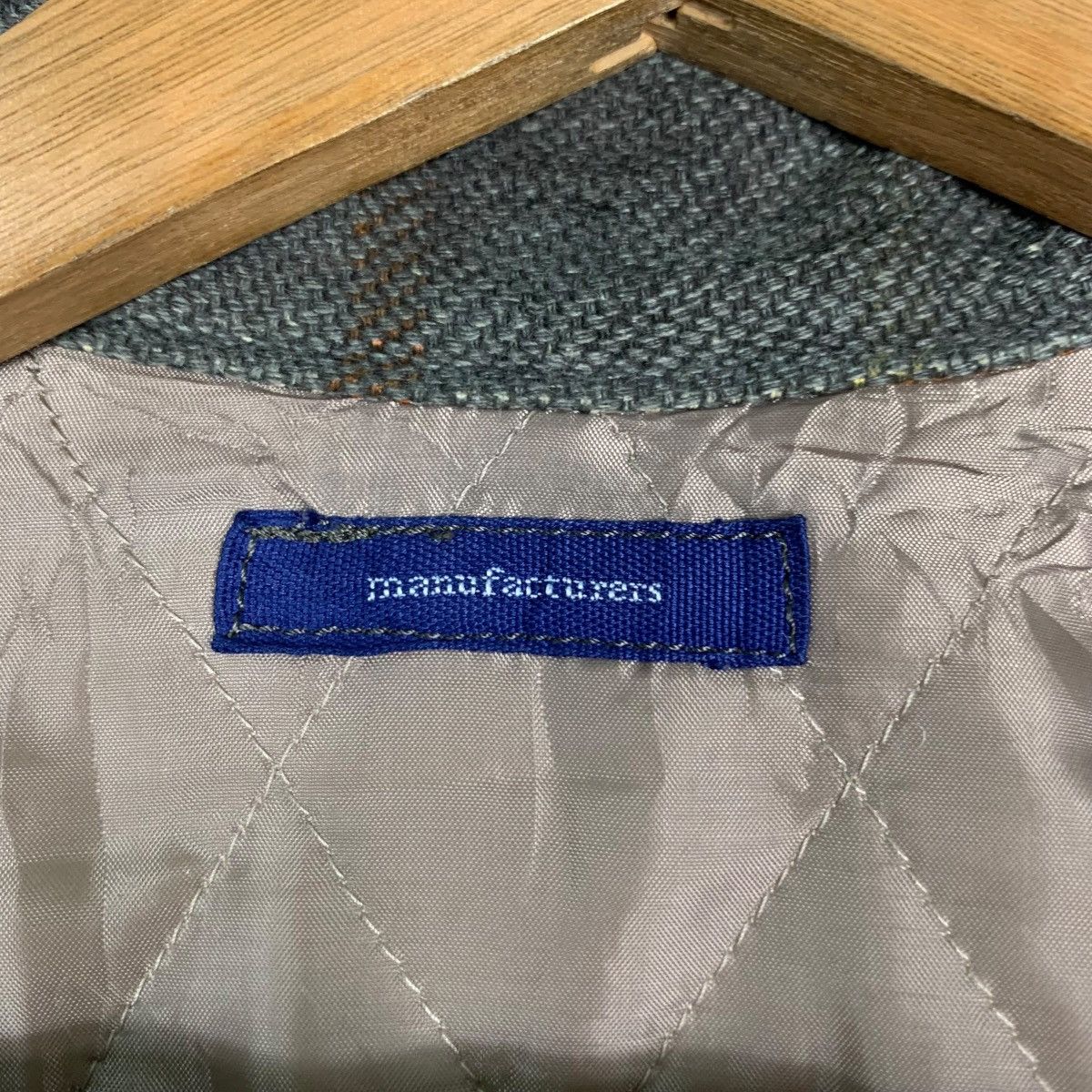 Japanese Brand MANUFACTURERS Button Jacket Flannel #0013-C1 Size US L / EU 52-54 / 3 - 17 Thumbnail