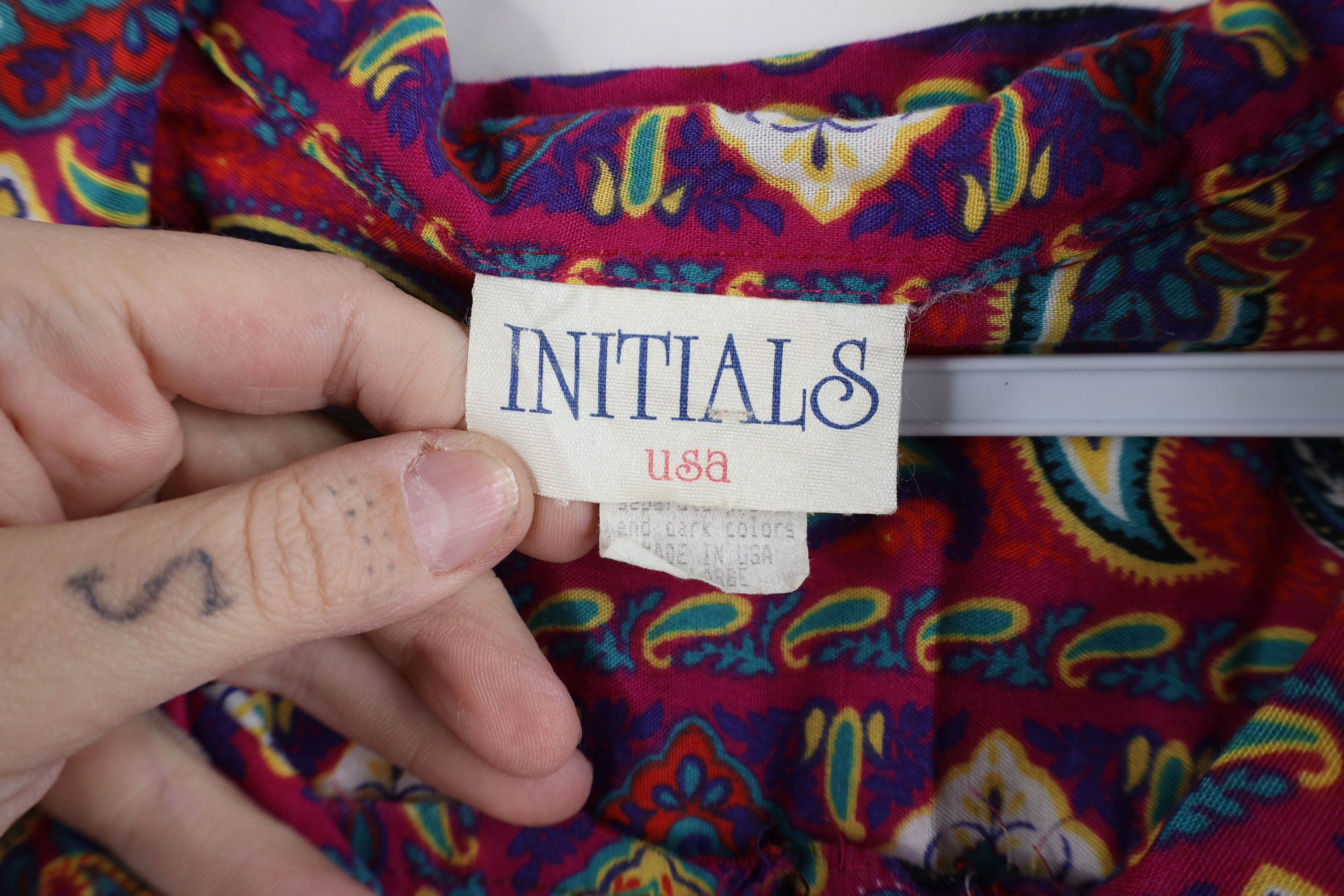 Vintage Vintage 90s Streetwear Paisley Camp Collar Button Shirt USA Size XL / US 12-14 / IT 48-50 - 5 Thumbnail