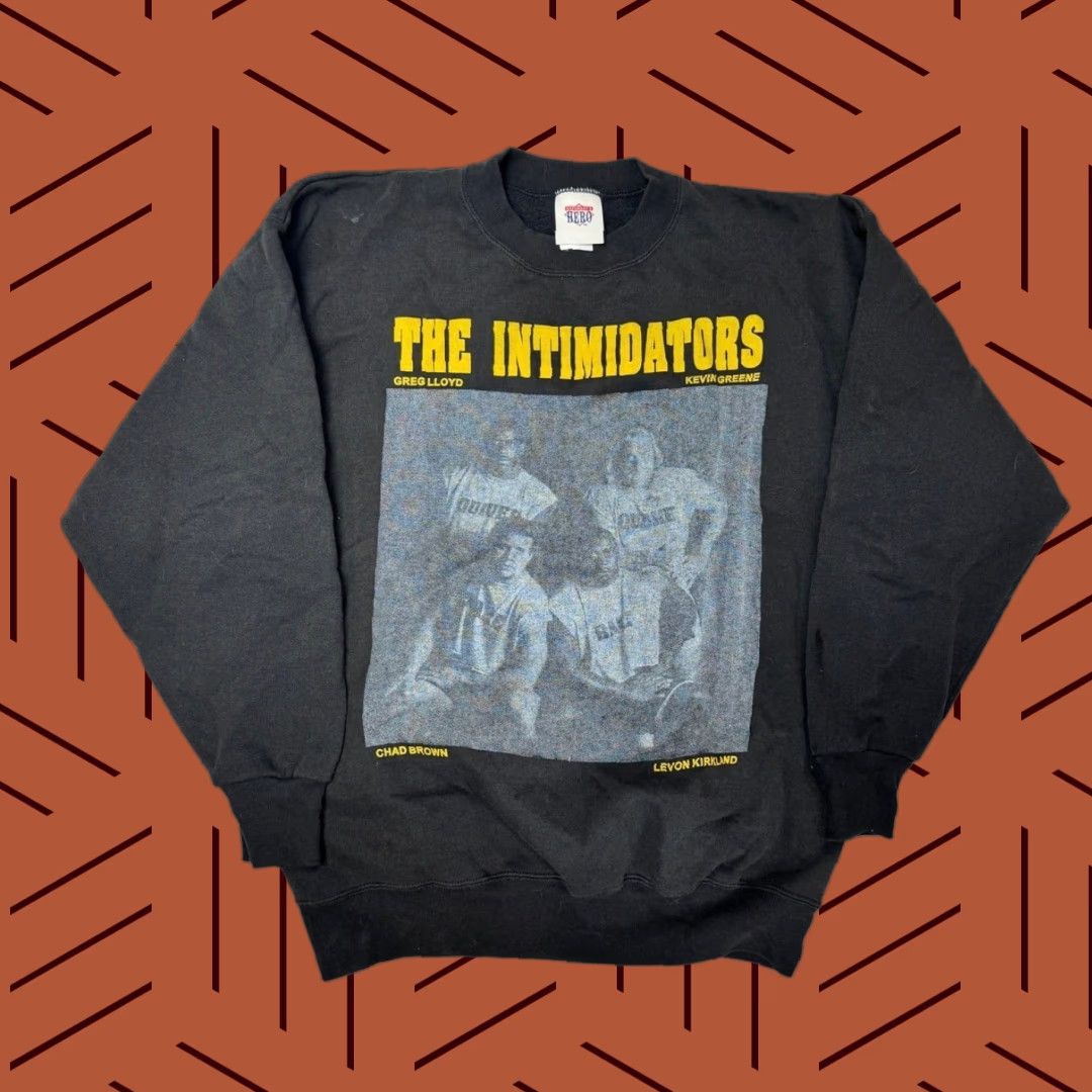 Pittsburgh Steelers NFL Intimidators '90s Pullover Crewneck Sweatshirt Size M