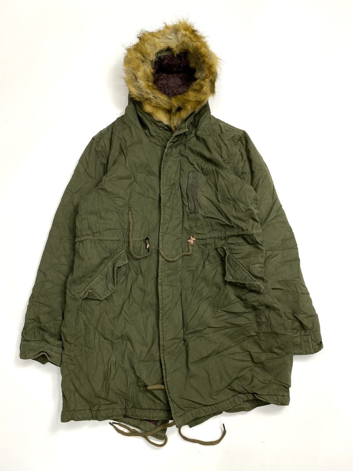 If Six Was Nine × Japanese Brand × Le Grande Bleu (L.G.B.) Fur jacket army long parka hibeck Size US L / EU 52-54 / 3 - 1 Thumbnail
