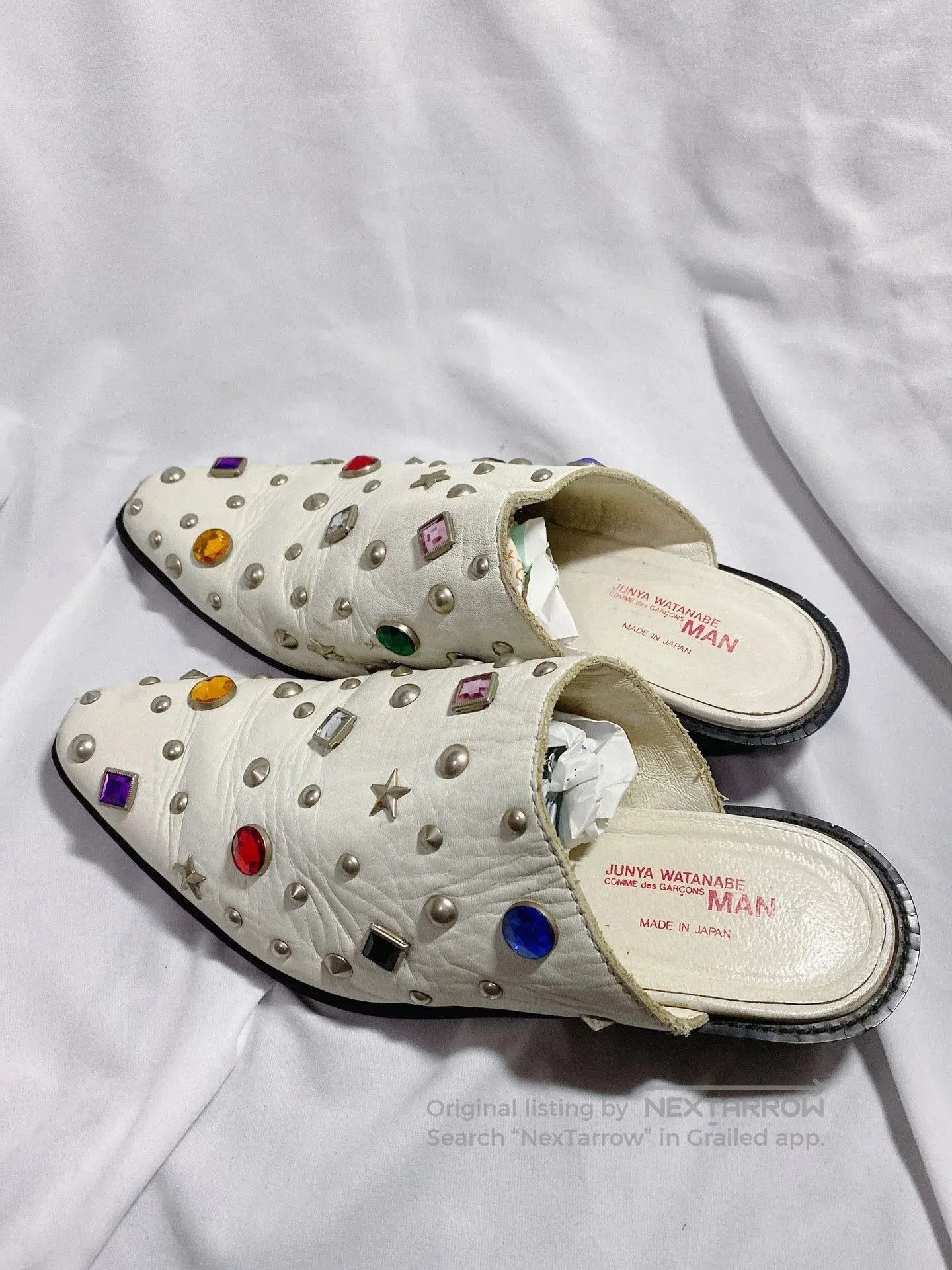 Junya Watanabe Junya Watanabe Gemstone Leather Slippers. Size US 7 / EU 40 - 5 Thumbnail
