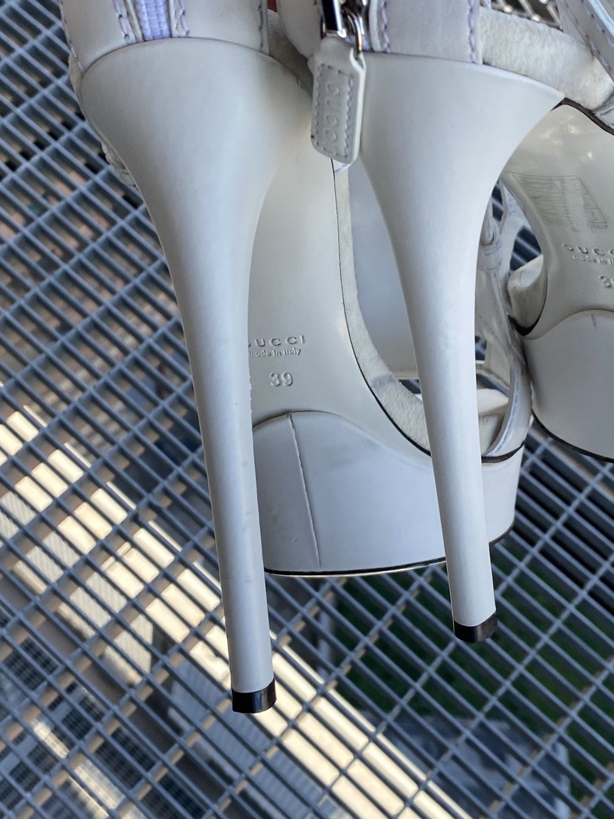 Gucci Gucci Leather Heel Sandals Size US 9 / IT 39 - 15 Thumbnail