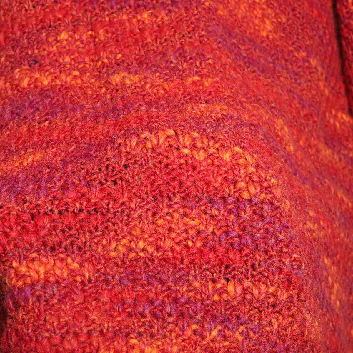 Folk Folk Acrylic Wool Sweater Orange Red Knit Size US L / EU 52-54 / 3 - 12 Thumbnail