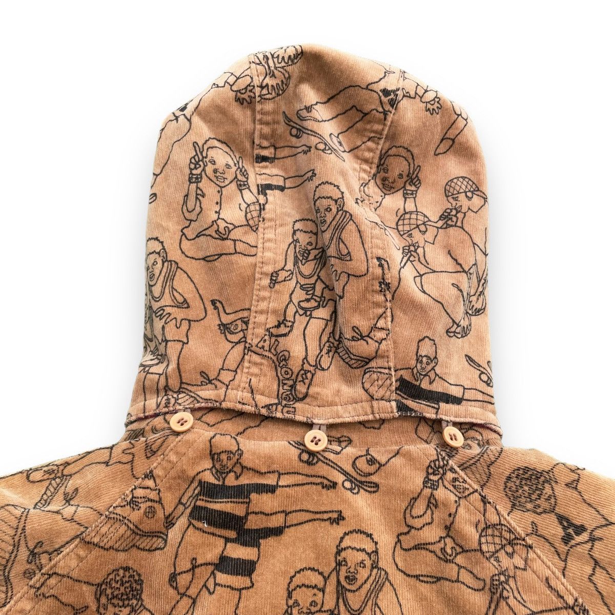 Hysteric Glamour 🇯🇵 ALGONQUINS CORDUROY FULL PRINT PUNK SKATE JACKET Size US M / EU 48-50 / 2 - 15 Thumbnail