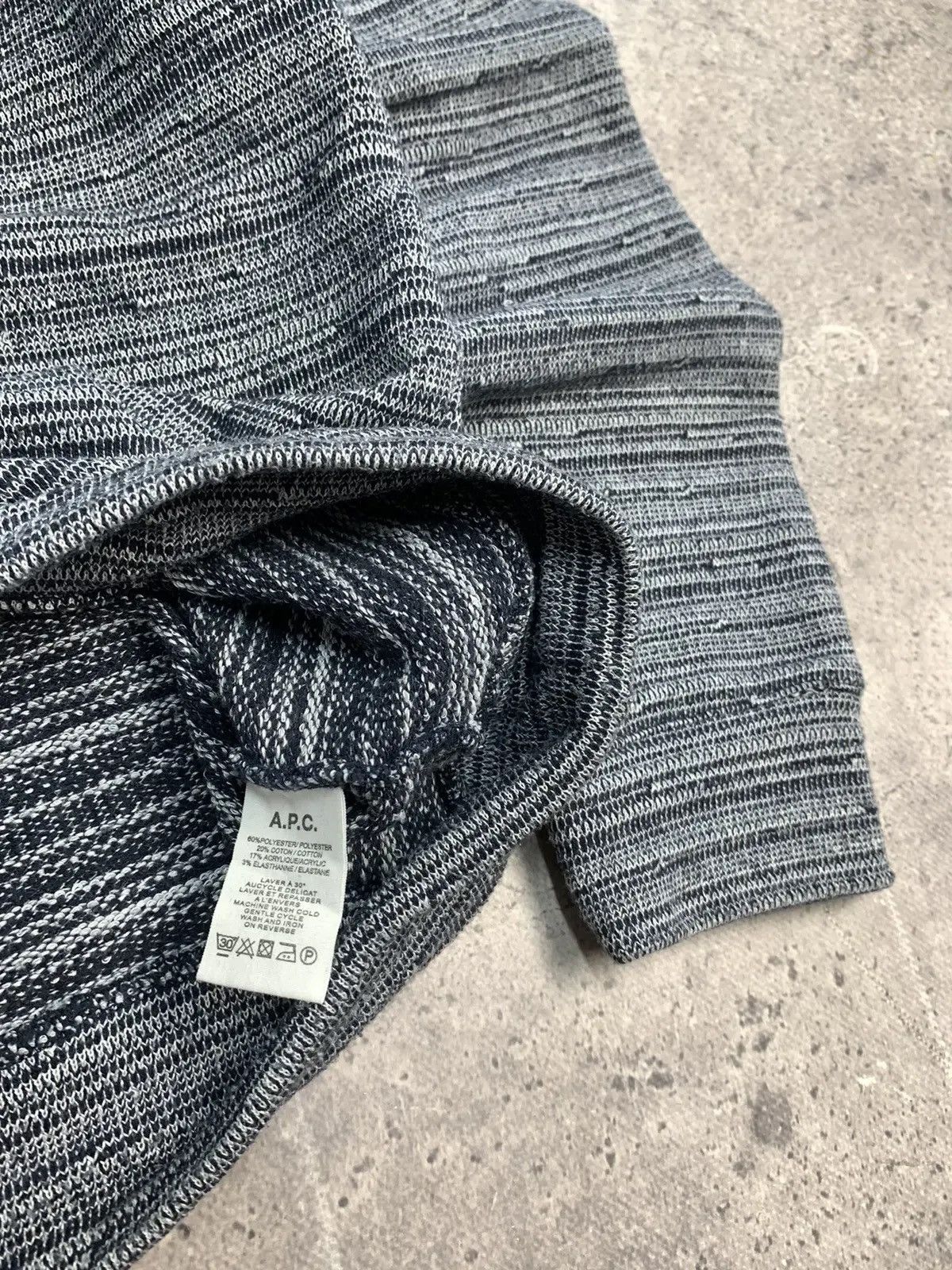 Japanese Brand × Vintage Vintage Y2K A.P.C gothic Distressed Faded Effect sweater Size US XL / EU 56 / 4 - 13 Thumbnail