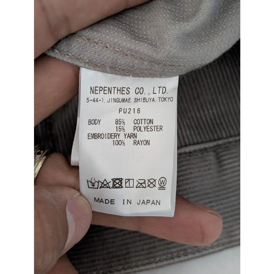 Needles o1rshd1 Needles Corduroy Penny Jacket in Grey Size US XL / EU 56 / 4 - 14 Thumbnail