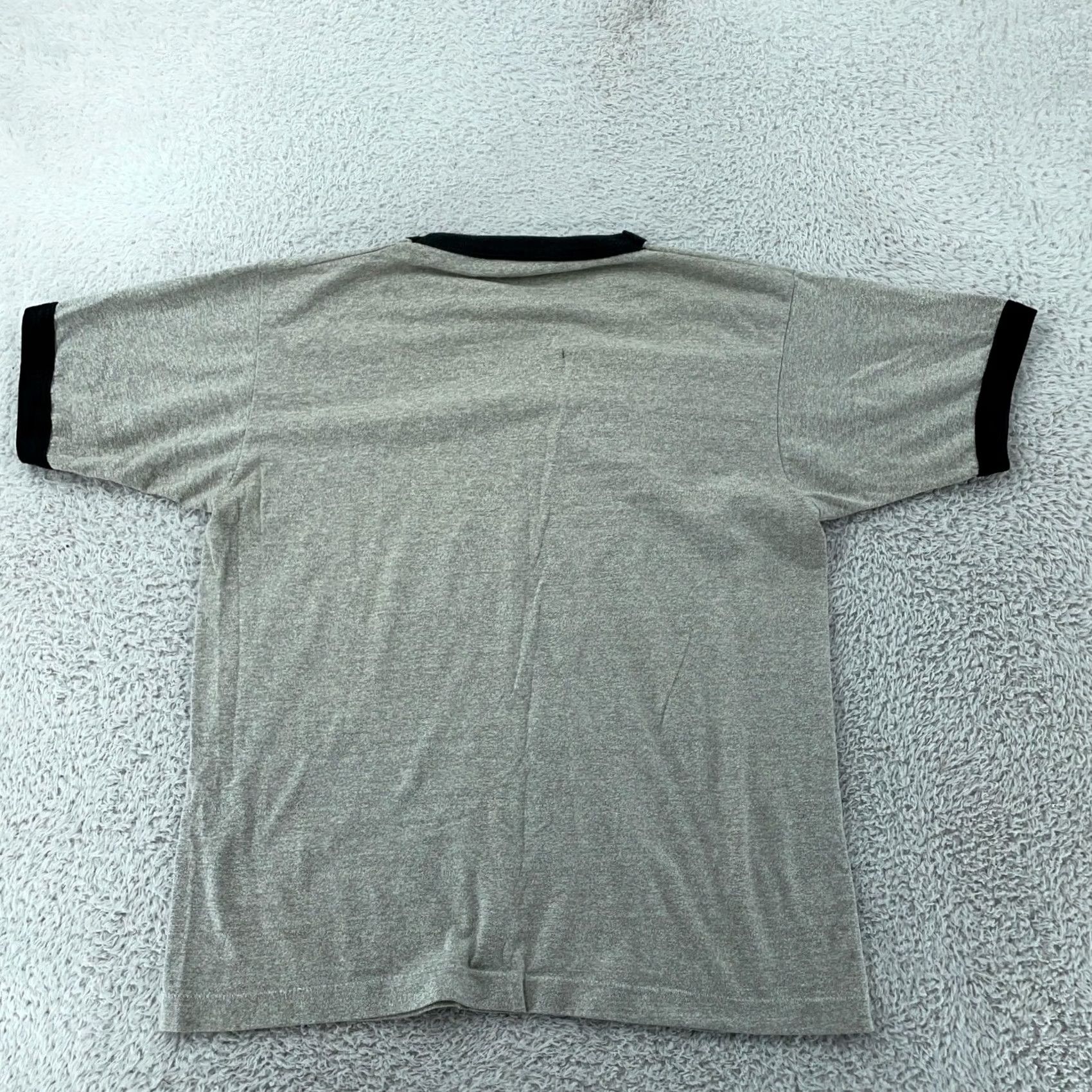 Vintage VINTAGE Screen Stars T-Shirt Crew Neck 80s Graphic Print Short Sleeve Gray Mens S Crop Fit New York Heather Gray 80s Size US S / EU 44-46 / 1 - 4 Thumbnail