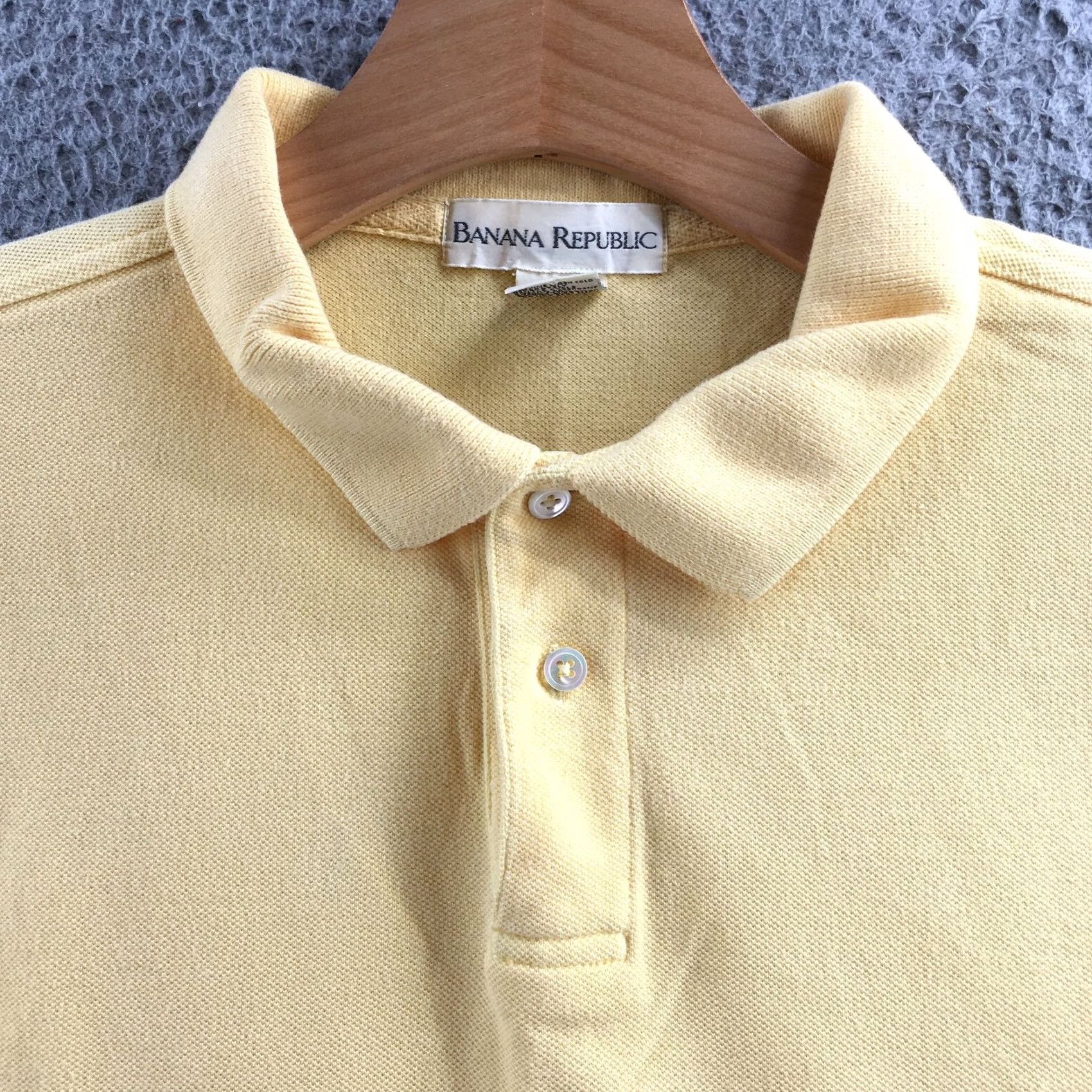 Banana Republic Banana Republic Polo Shirt Mens M Yellow Cotton Short Sleeve Casual Collar Shirt Size US M / EU 48-50 / 2 - 3 Thumbnail