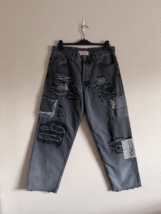 直売純正 Supreme blackmeans Mended Loose Fit Jean - パンツ