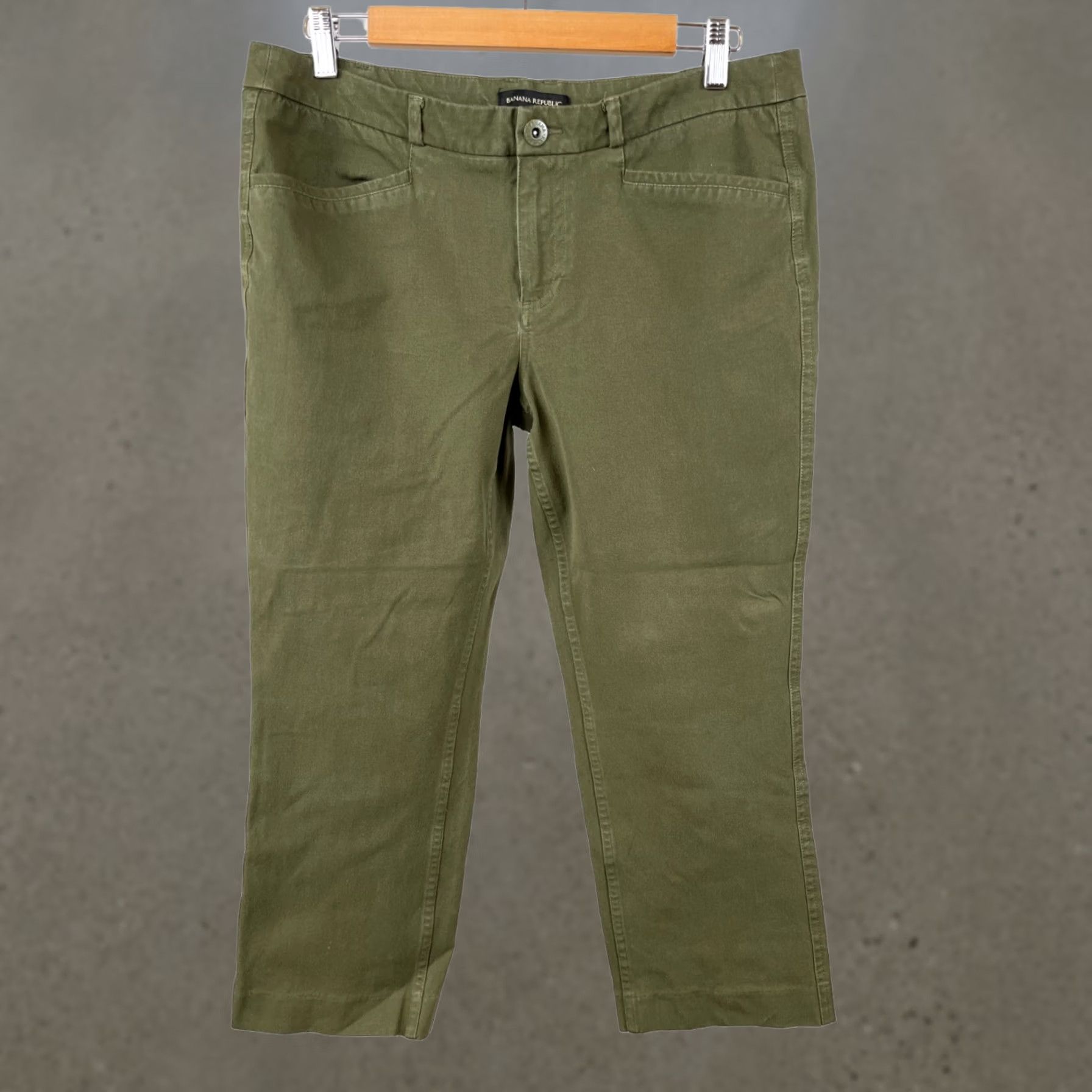 Banana Republic Banana Republic Pants Womens Size 10 Mid Rise Straight Leg Green Regular Fit Size 32" / US 10 / IT 46 - 1 Thumbnail