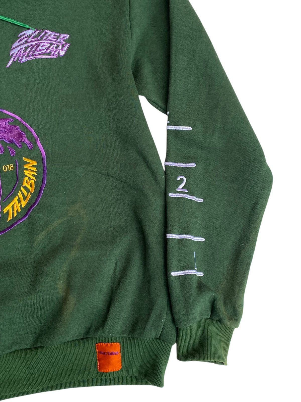 Vintage Vtg 2 Liter Taliban Hoodie Green Size US XL / EU 56 / 4 - 4 Thumbnail