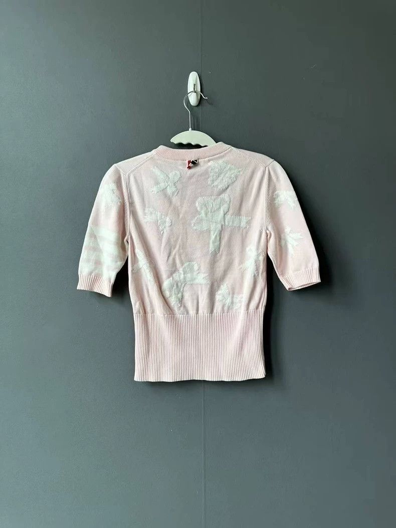 Thom Browne Thom Browne Butterfly knot knit short sleeves Size XS / US 0-2 / IT 36-38 - 2 Thumbnail