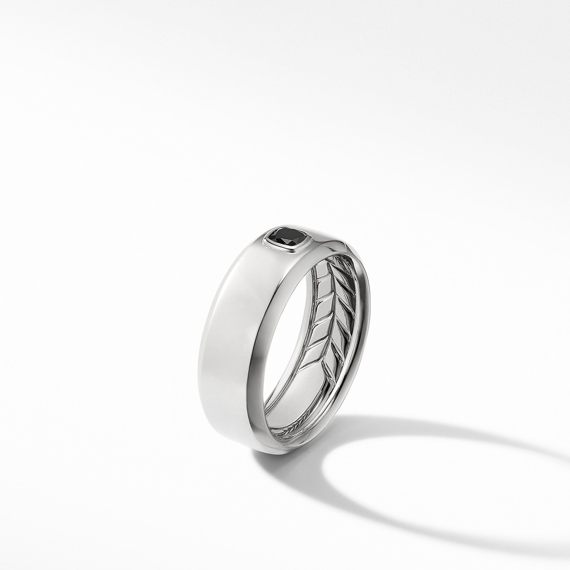 David Yurman o1w1db10325 Size:OS/ Beveled Band Ring in White Size ONE SIZE - 3 Thumbnail