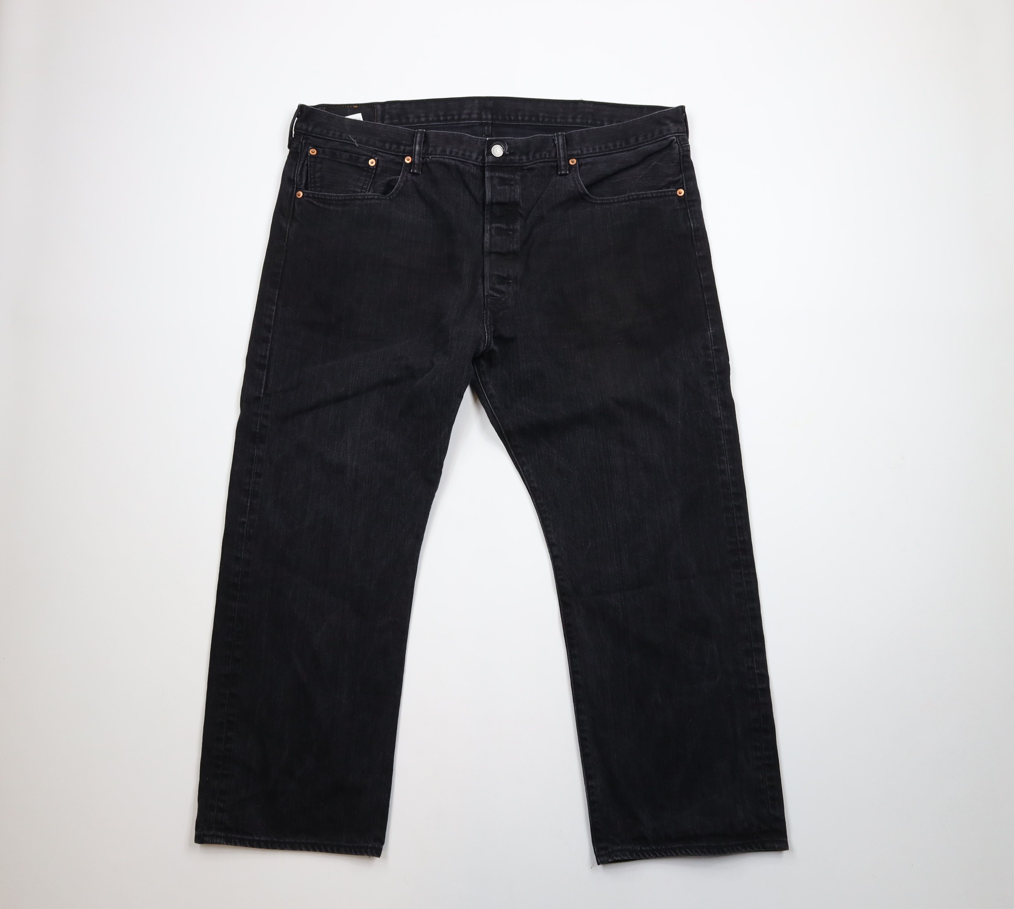 Levi's × Vintage Vintage Y2K Levis 501xx Fly Original Fit Denim Jeans Black Size US 44 / EU 60 - 1 Thumbnail
