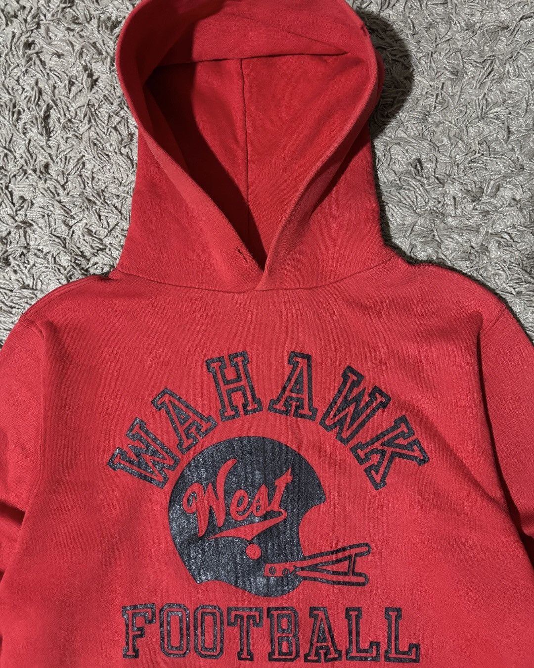 Russell Athletic 1980’s Russell Athletic “Wahawk Football” Red Hoodie Size US M / EU 48-50 / 2 - 2 Thumbnail