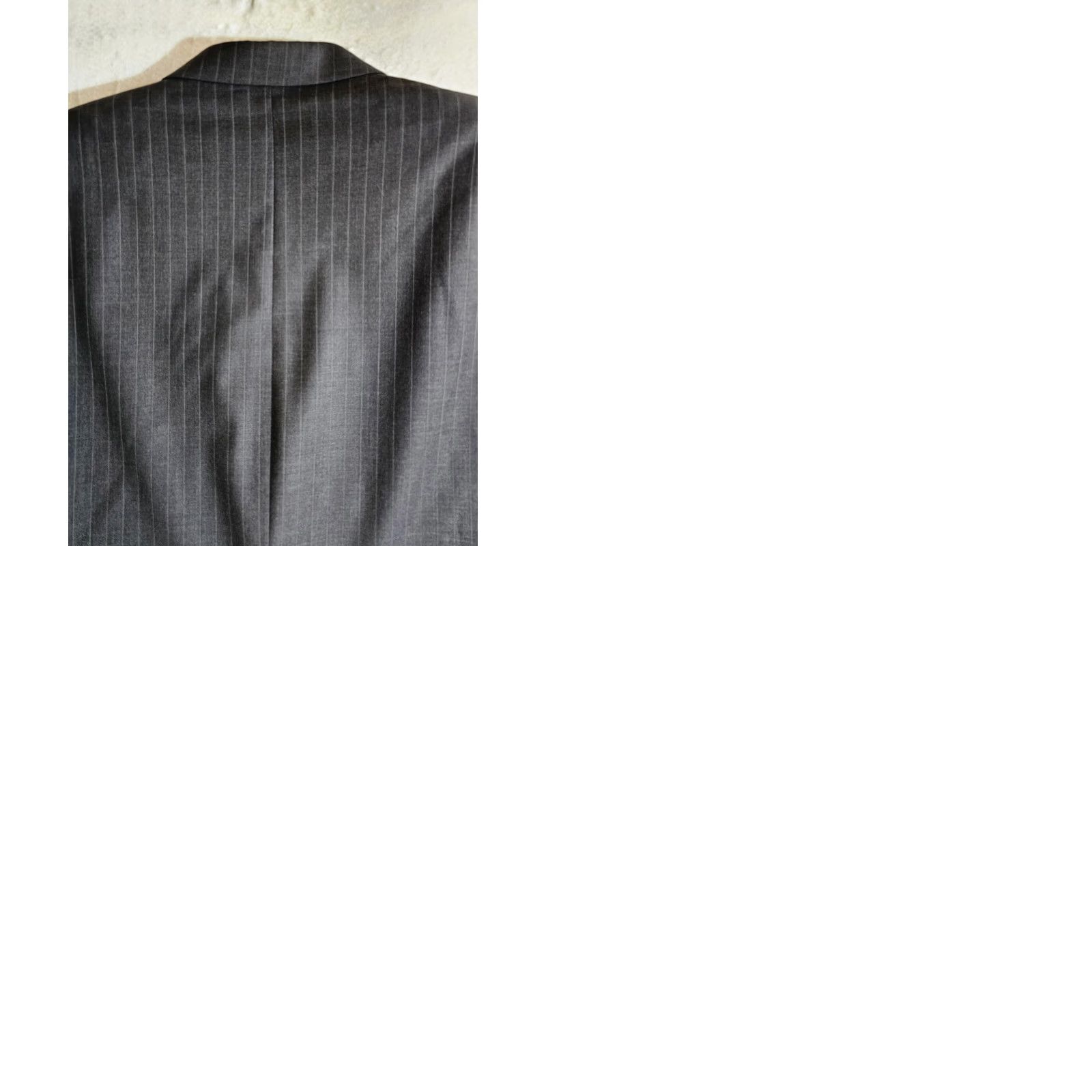 Ralph Lauren VINTAGE Lauren By RALPH LAUREN 100% Wool Grey Pin Striped 2pc Suit Mens 44 Long 38x32 Pants Size 44R - 12 Thumbnail