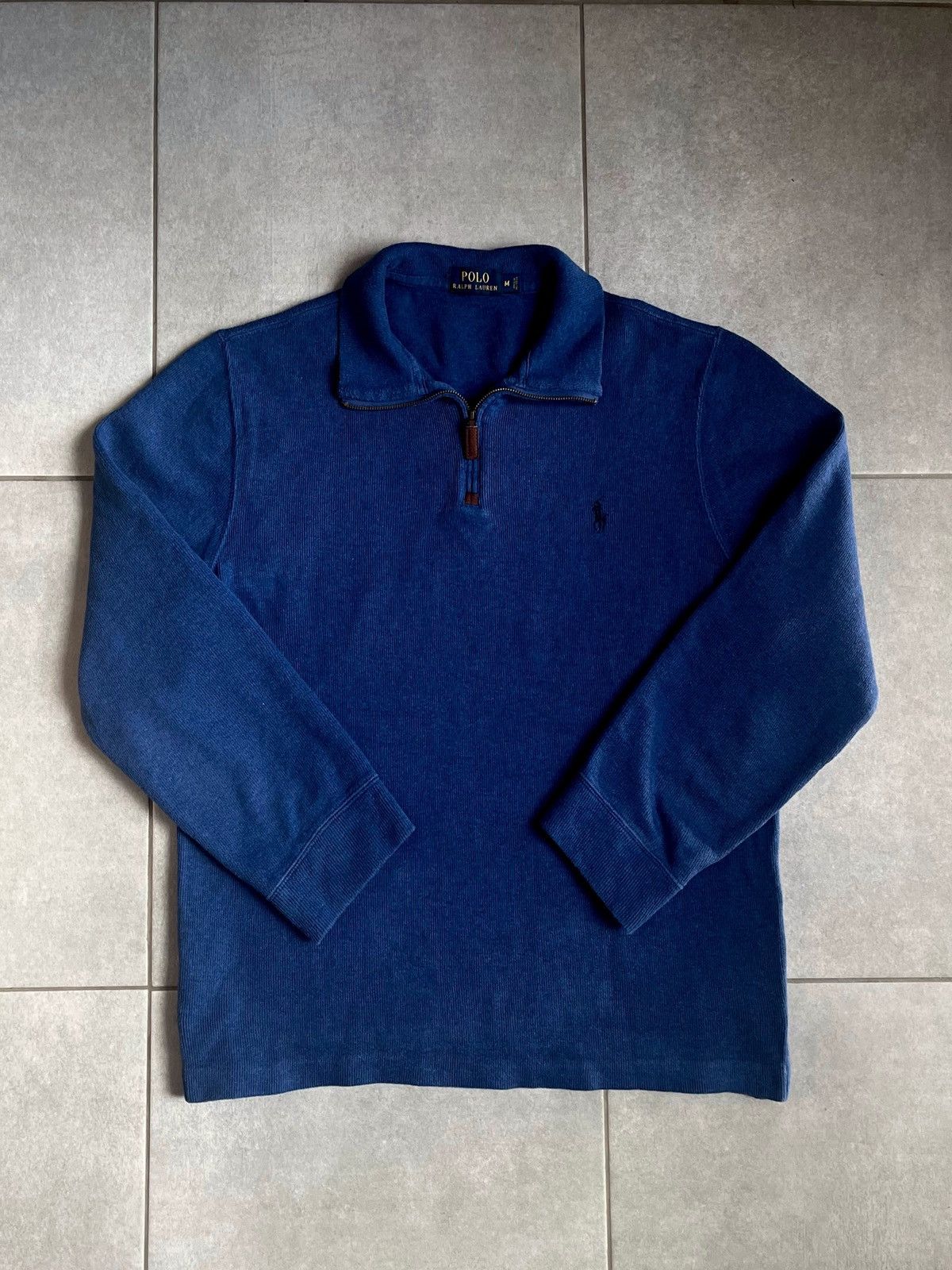 Polo Ralph Lauren × Ralph Lauren Ralph Lauren Cotton 1/3 Zip Knitwear Size US M / EU 48-50 / 2 - 1 Thumbnail