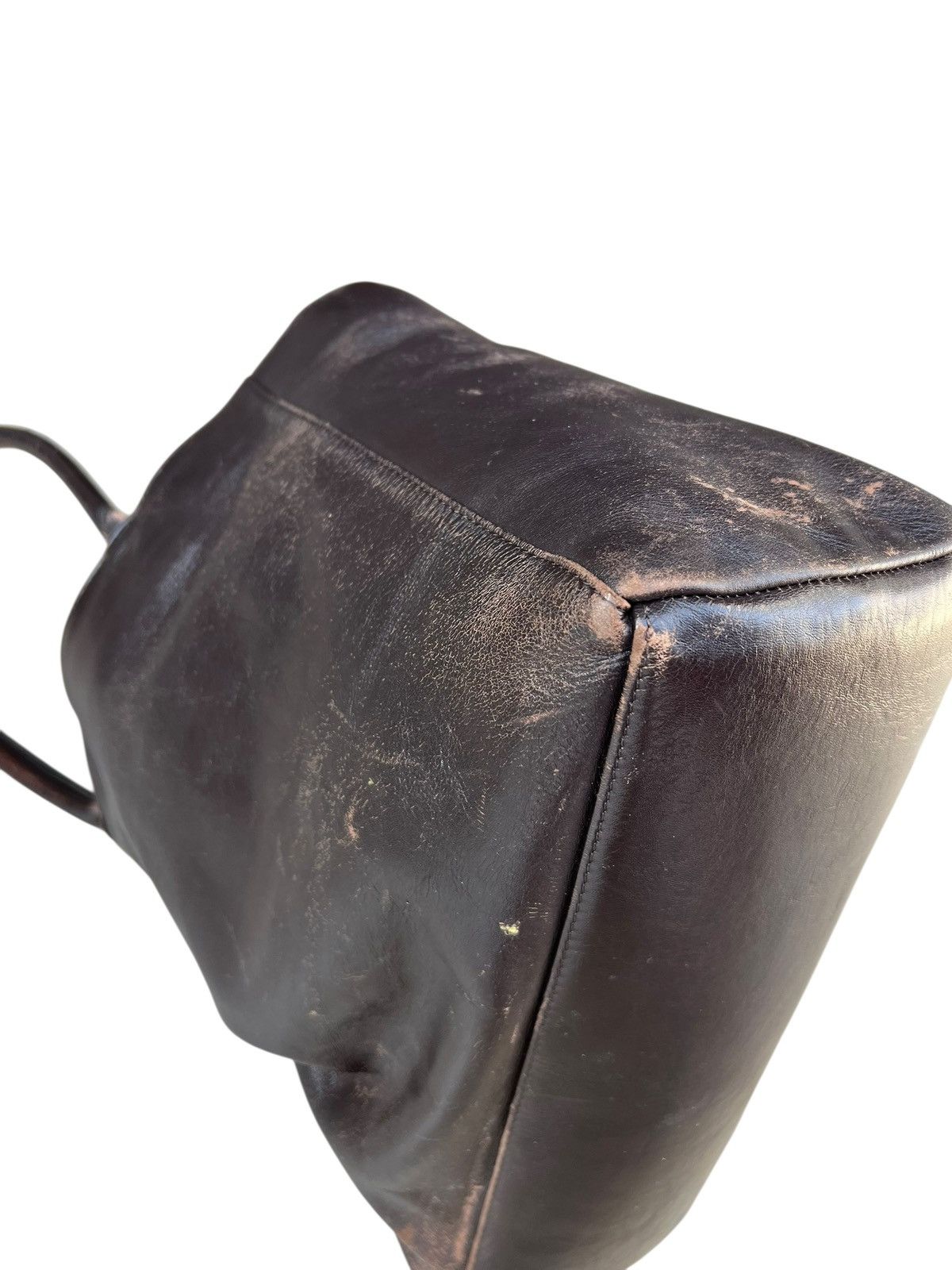 United Arrows United Arrows Japan Distressed Patina Leather Tote Bag Size ONE SIZE - 16 Thumbnail