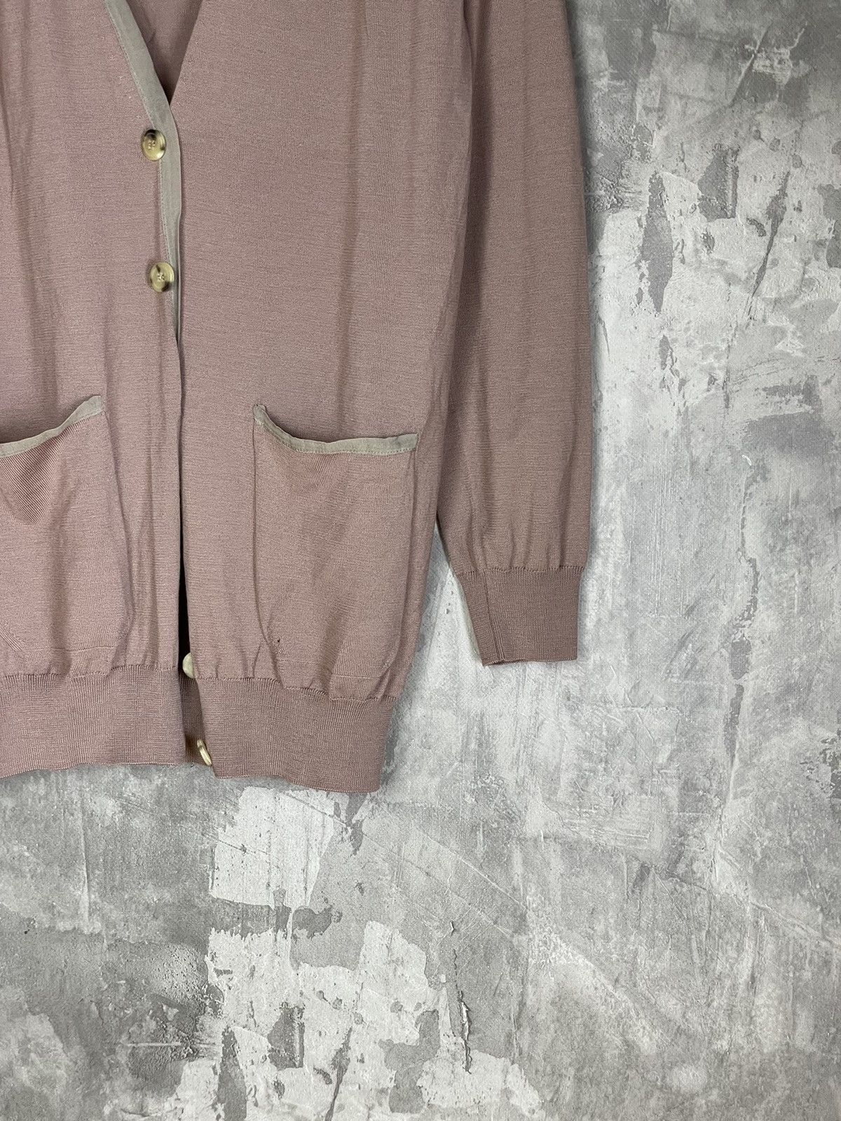 Lanvin × Vintage Lanvin Vintage Luxury Silk Cardigan Sweater Size L / US 10 / IT 46 - 6 Thumbnail