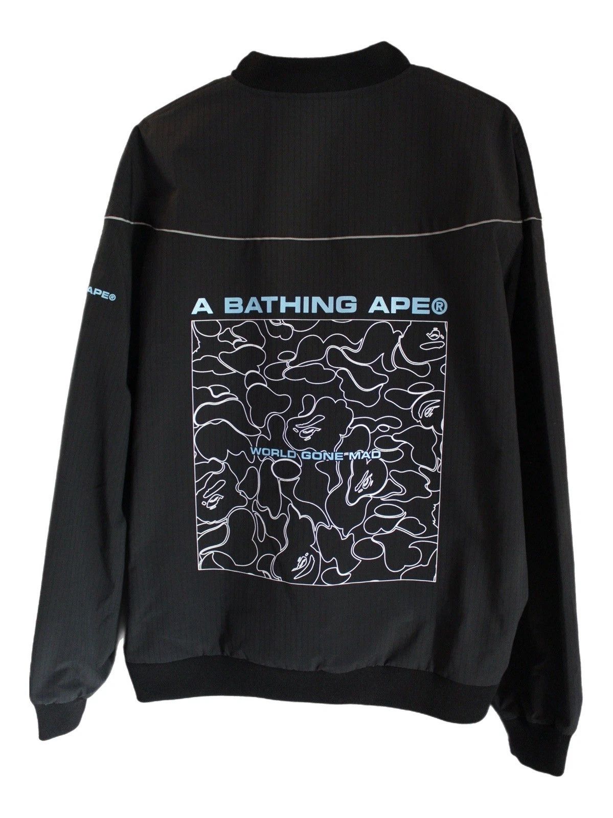 Bape BAPE World Gone Mad Reflective Jacket (XL) Size US XL / EU 56 / 4 - 1 Thumbnail