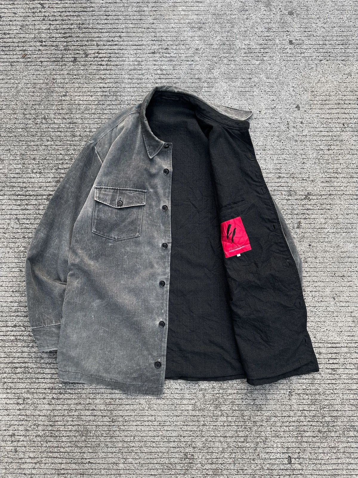 Y's for Men × Yohji Yamamoto Yohji Yamamoto SS08 Y’s For Men Washed Dye Shirt Jacket Size US L / EU 52-54 / 3 - 2 Thumbnail