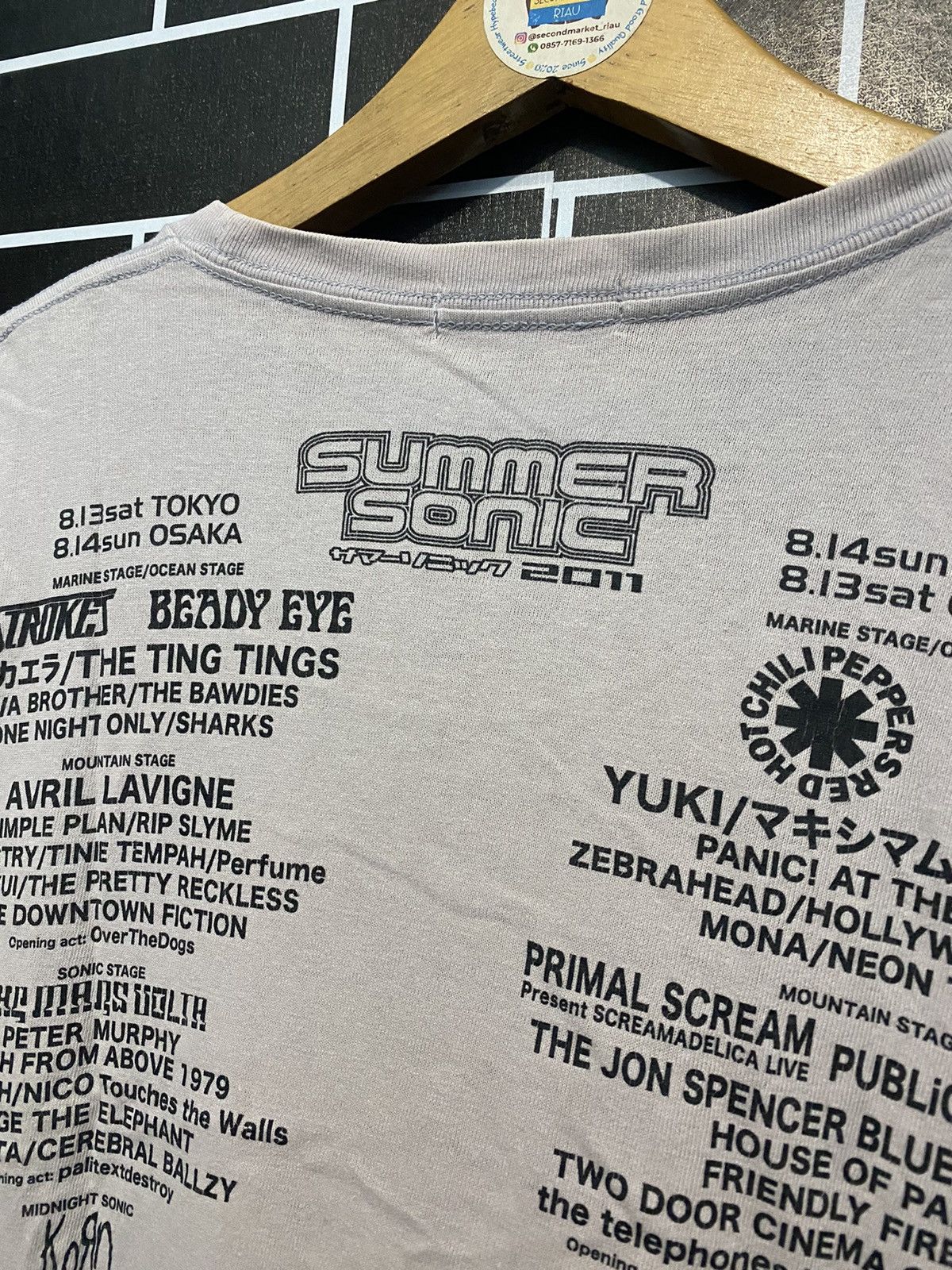 Band Tees Summer sonic 2011 Japan live tour concert rock band tshirt Size US L / EU 52-54 / 3 - 4 Thumbnail