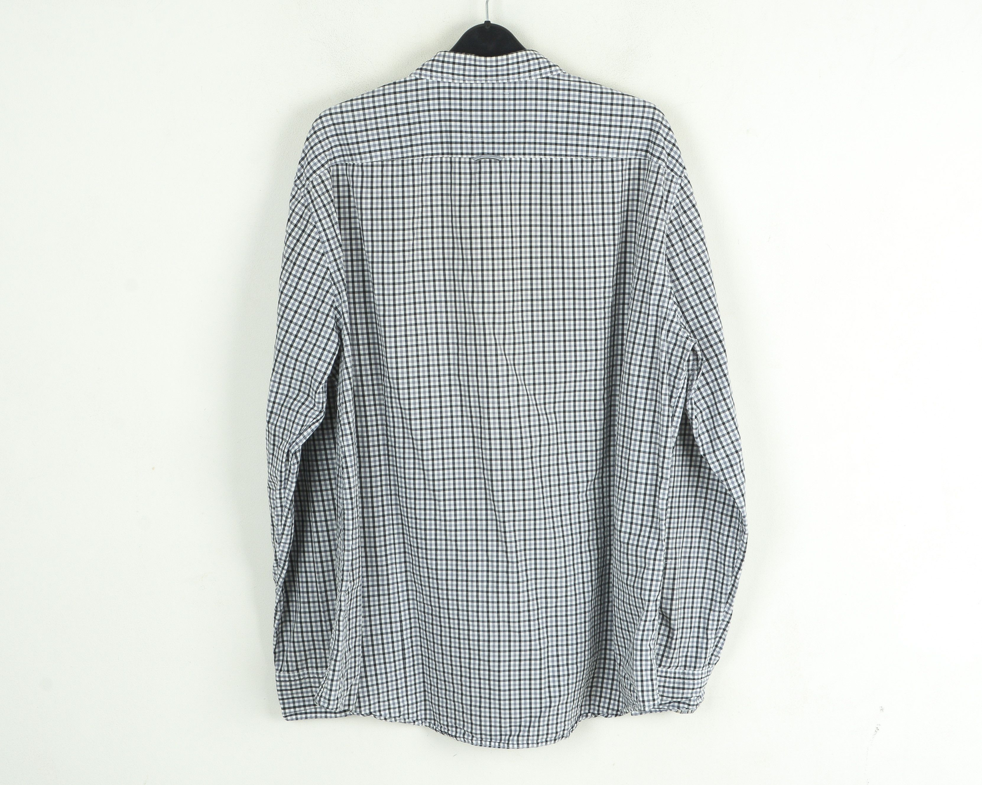 Hugo Boss Orange Label 2XL Shirt Long Sleeve Check Plaid Tartan Cotton Size US XXL / EU 58 / 5 - 2 Thumbnail