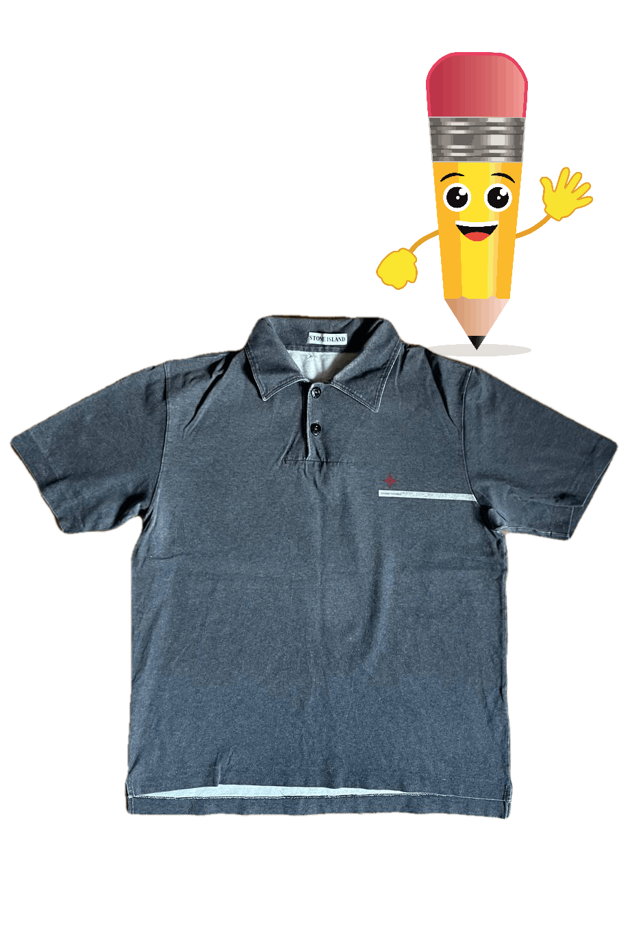 Massimo Osti × Stone Island × Vintage Stone Island Polo Vintage Size US L / EU 52-54 / 3 - 1 Thumbnail