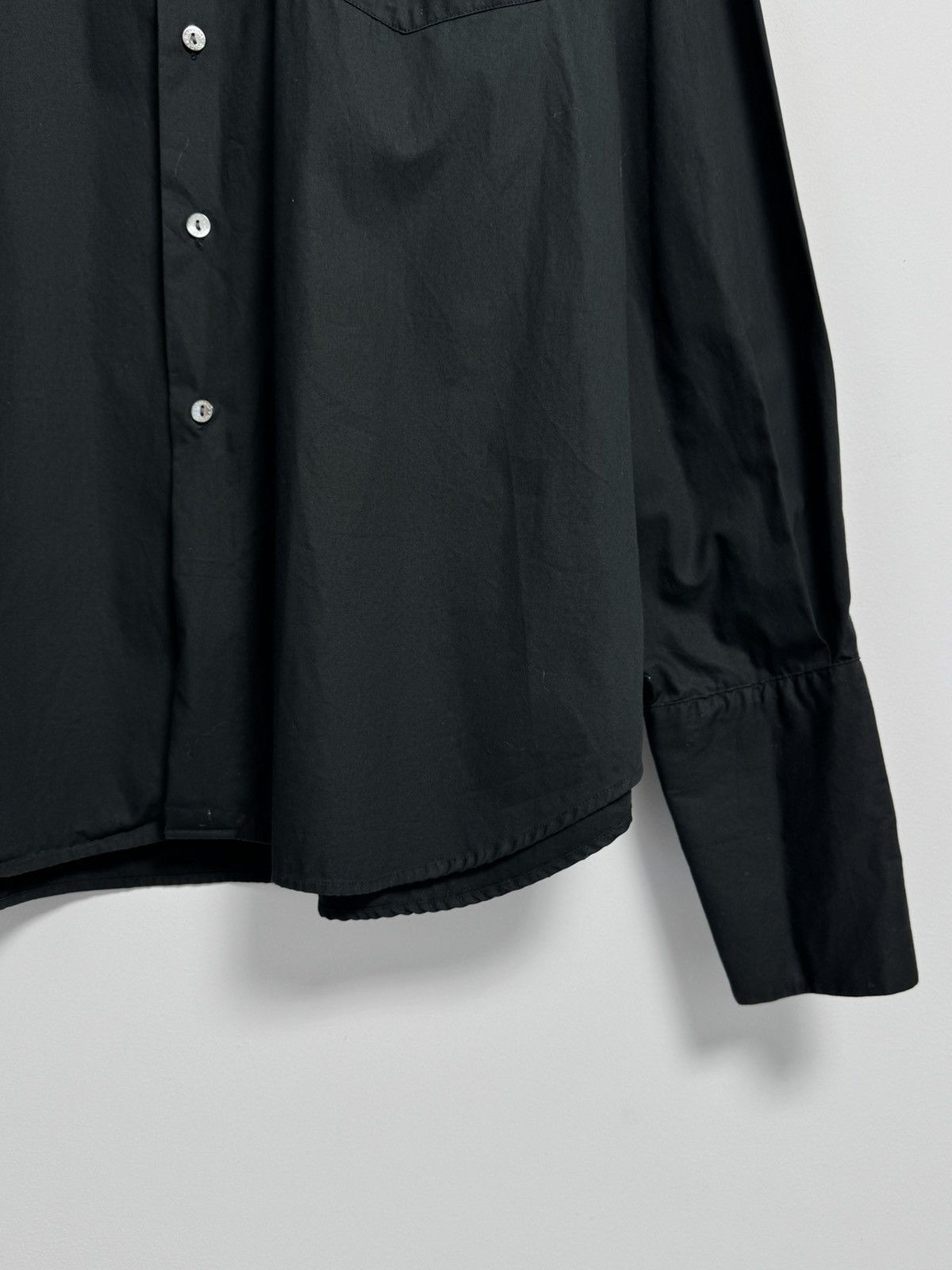 Dolce & Gabbana Dolce&Gabbana Button Up Shirt Luxury Black Cotton Size 50 Size US XL / EU 56 / 4 - 2 Thumbnail